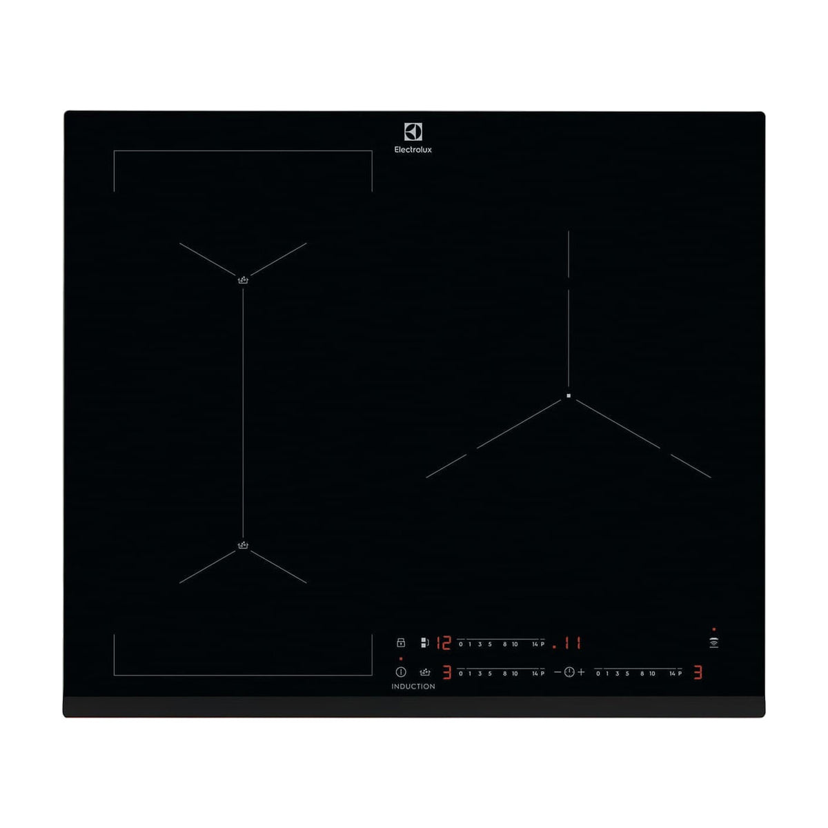 Placa de inducción Electrolux LIS62341 de 3 zonas con SenseBoil