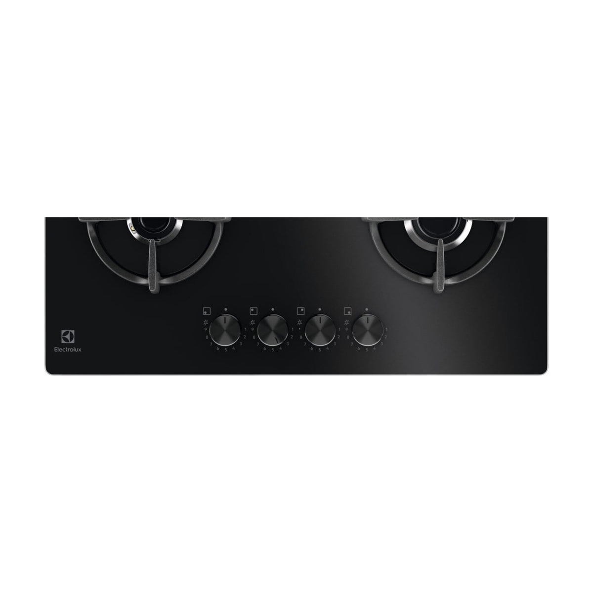 Placa de gas Electrolux EGG64272K de 4 zonas, cristal negro