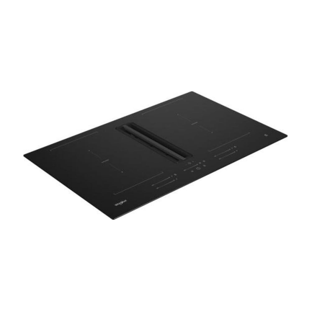 Placa de inducción con extractor Whirlpool WVH80FFB01, 82 cm y 2 zonas Flex