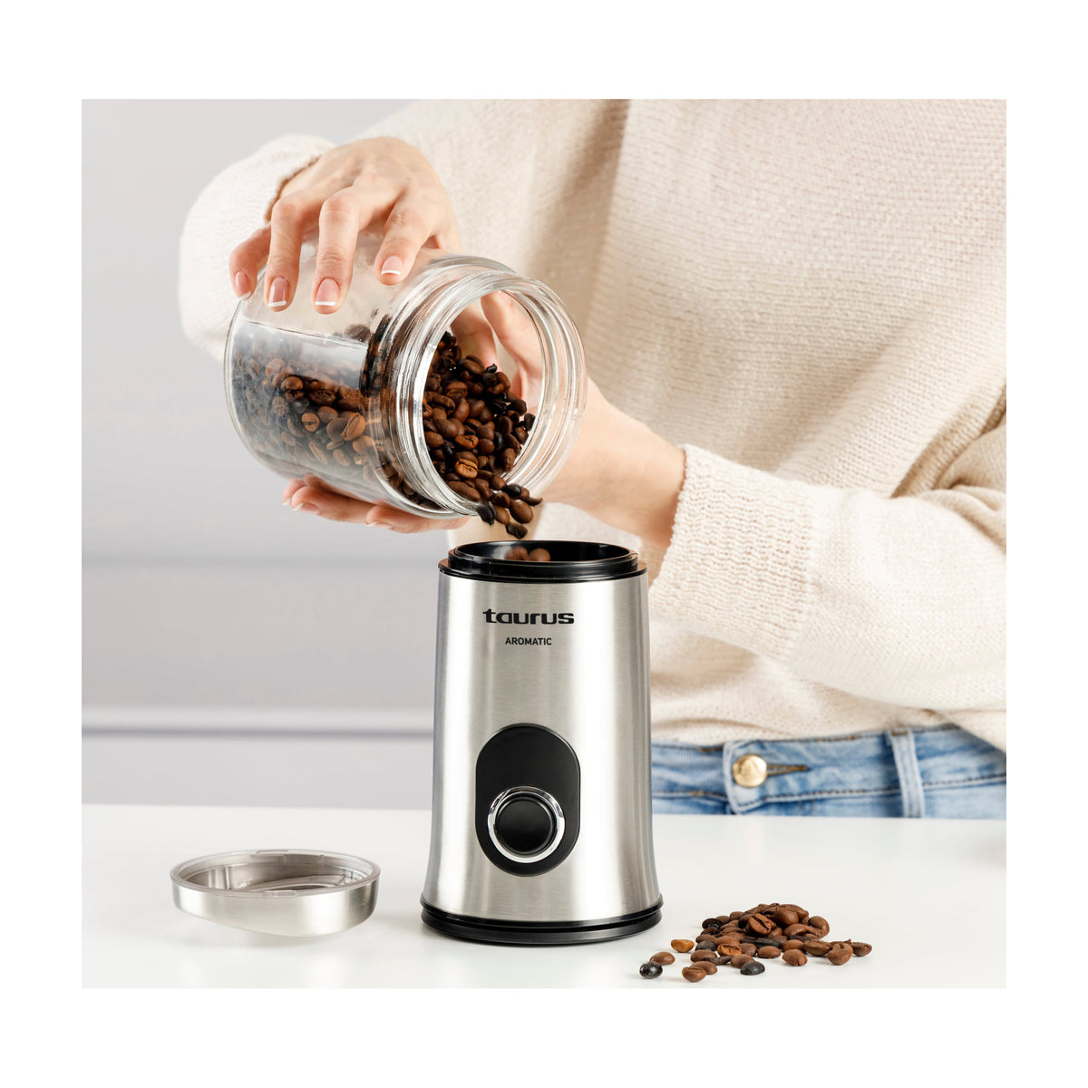 Molinillo de café Taurus Aromatic de 150 W y capacidad de 50 g
