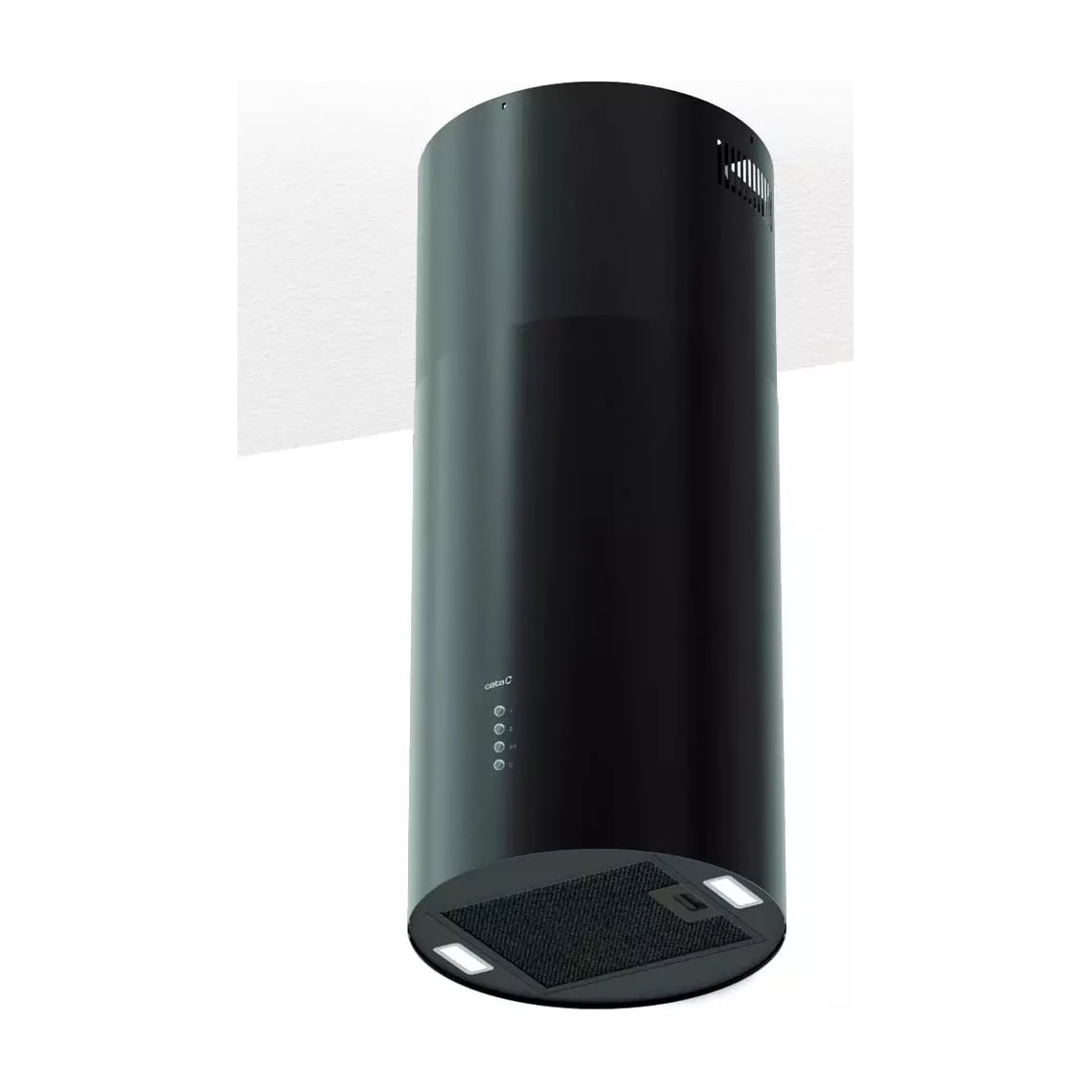 Campana de isla CATA Isla Faro SE BK negra, 38 cm y 735 m³/h