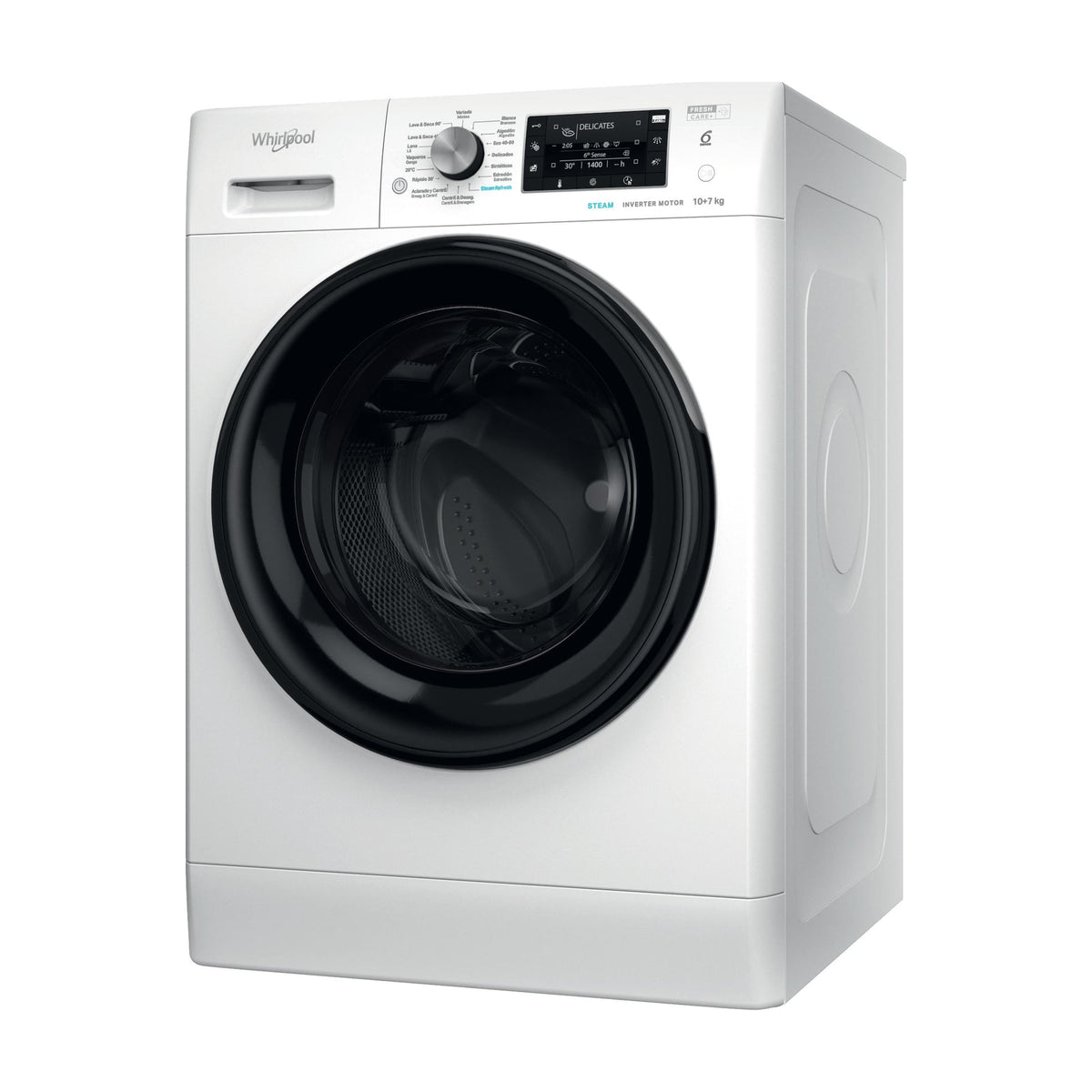 Lavasecadora Whirlpool FFWDD 1074269 BV SPT, 10/7 kg, FreshCare+