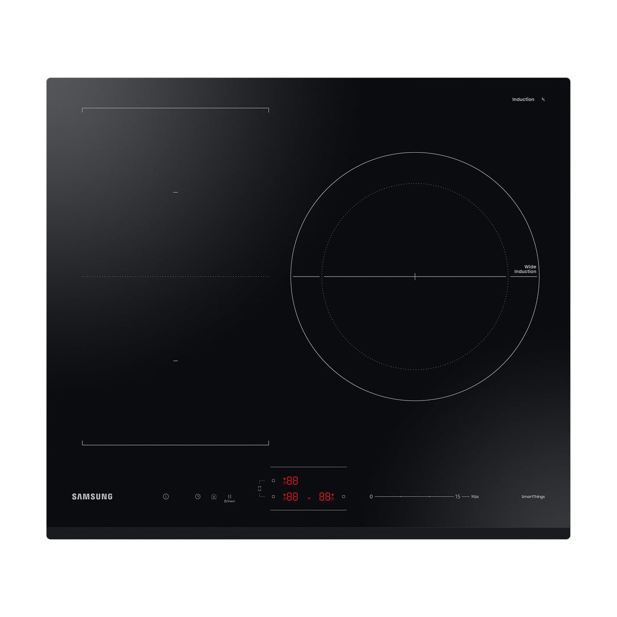 Placa de inducción Samsung NZ63B5046GK/U1 de 60 cm con zona Flex y Wi-Fi