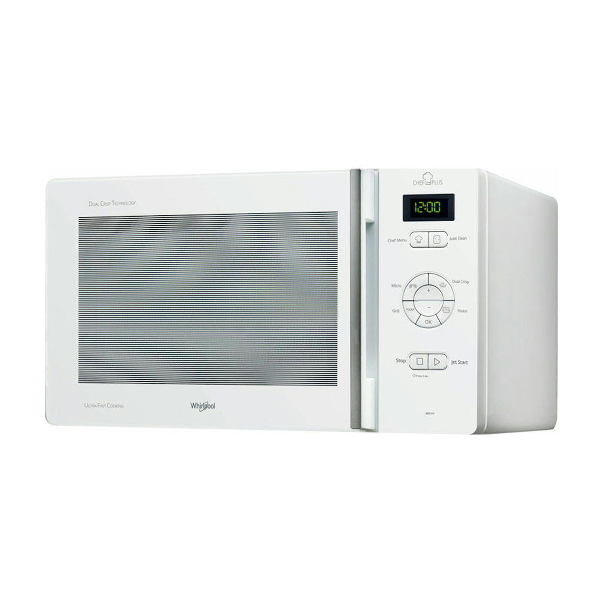 Microondas Whirlpool MCP 346 WH de 25 l con grill y función Crisp