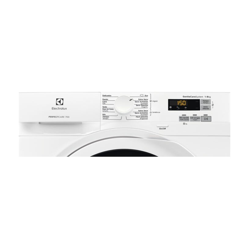 Secadora Electrolux EW7H5825IB con bomba de calor y capacidad de 8 kg