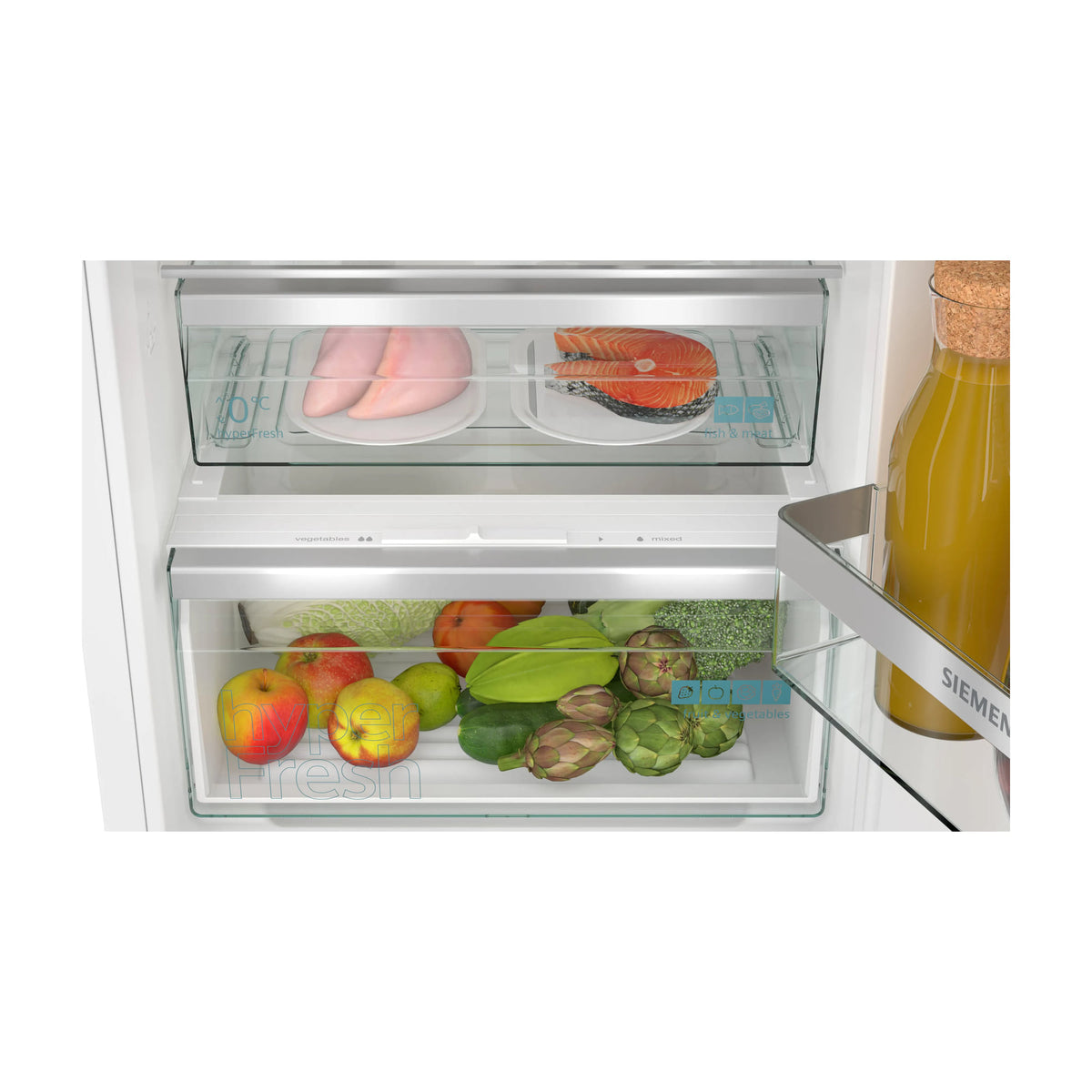 Frigorífico combi integrable Siemens KI96NVFD0, No Frost, 290 l