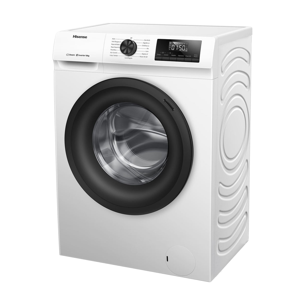 Lavadora Hisense WF1Q1041BW de 10 kg y 1400 rpm