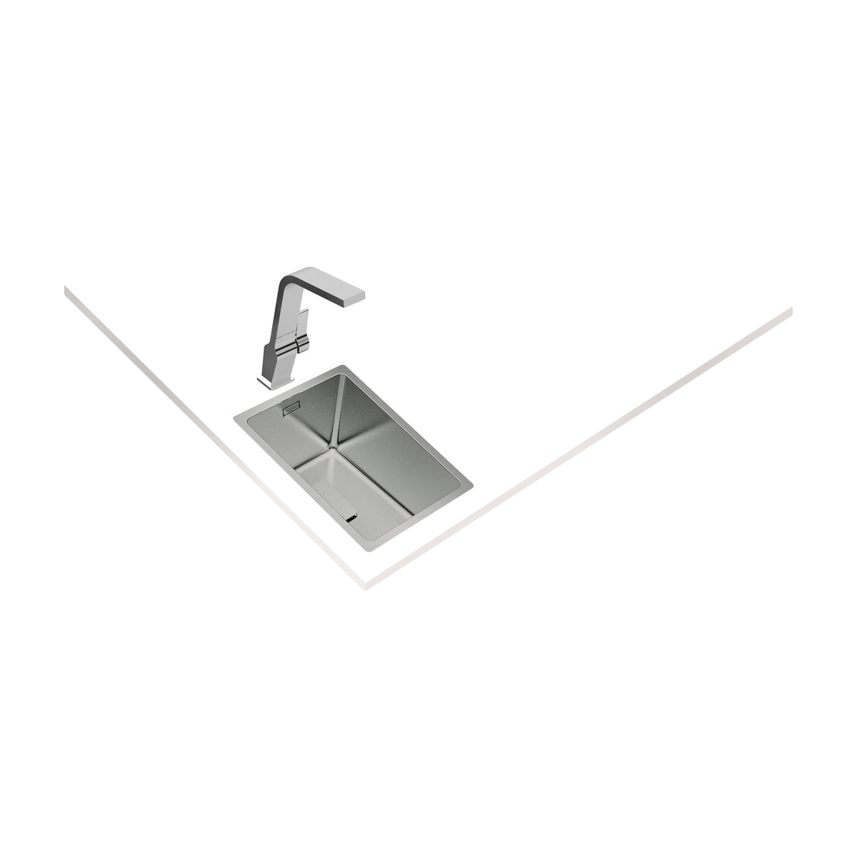 Fregadero Teka FlexLinea RS15 27.40 de una cubeta, triple instalación