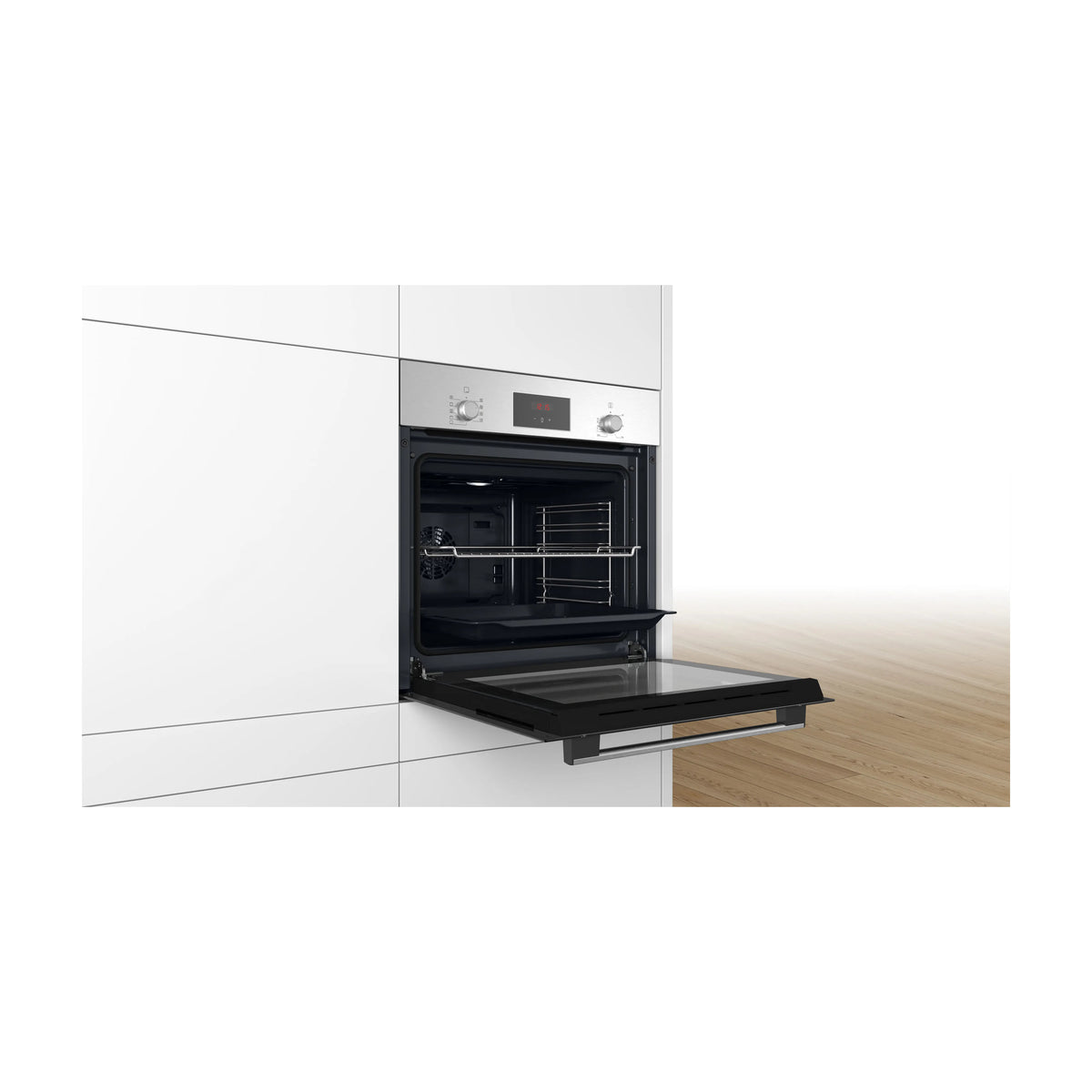 Horno multifunción Bosch HBF114BS1 de 66 l con 7 funciones