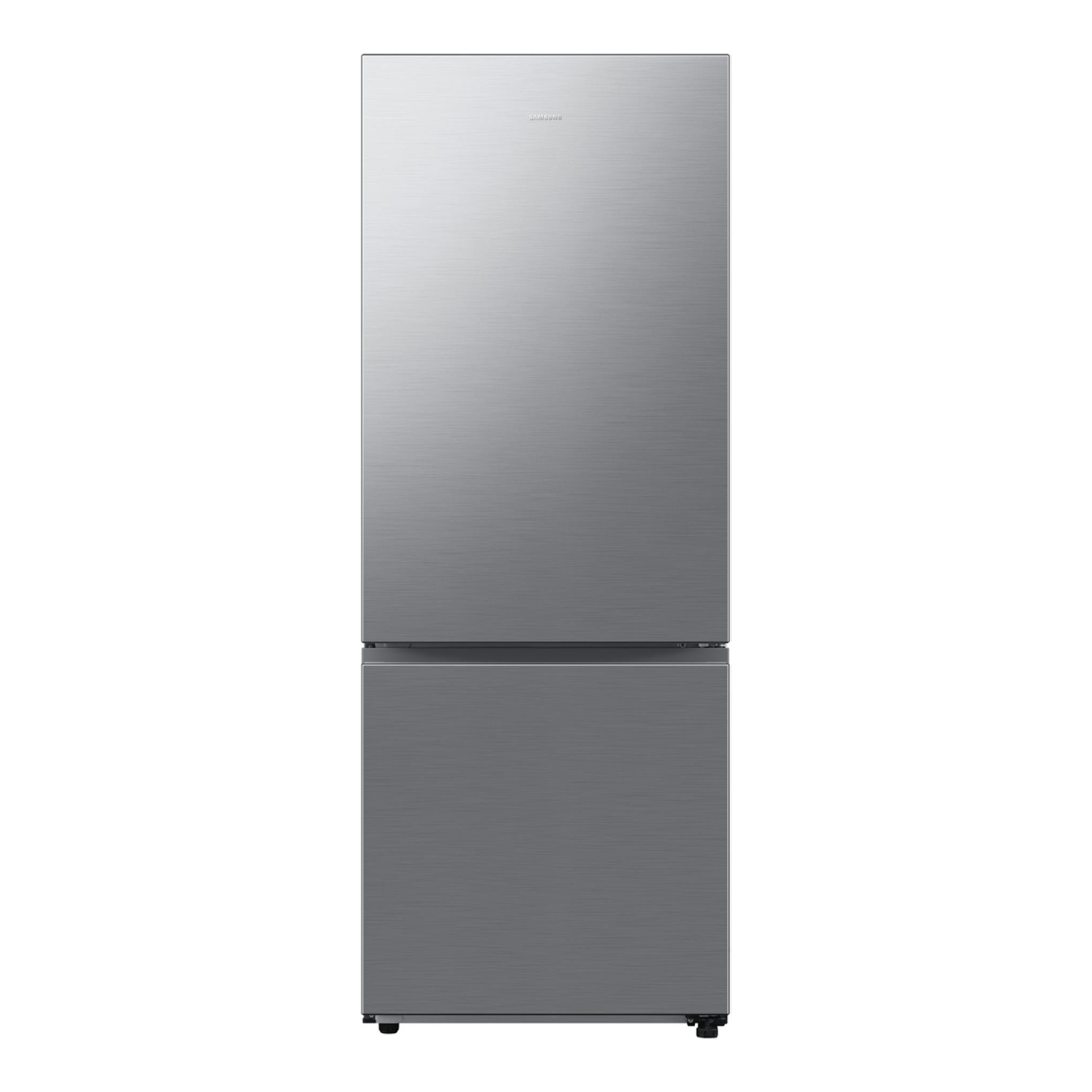 Frigorífico combi Samsung RB53DG703ES9/EF en inox, vista frontal, dos puertas.