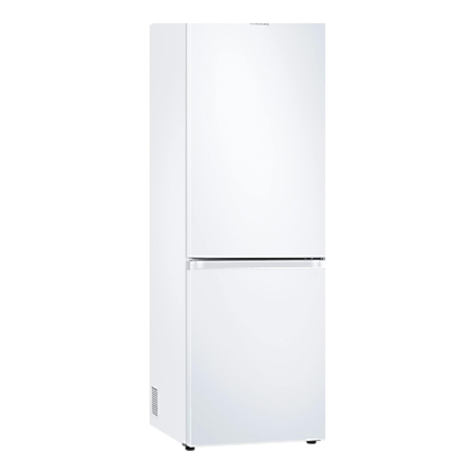 Frigorífico combi Samsung RB34C600CWW/EF blanco, vista frontal ligeramente en ángulo.