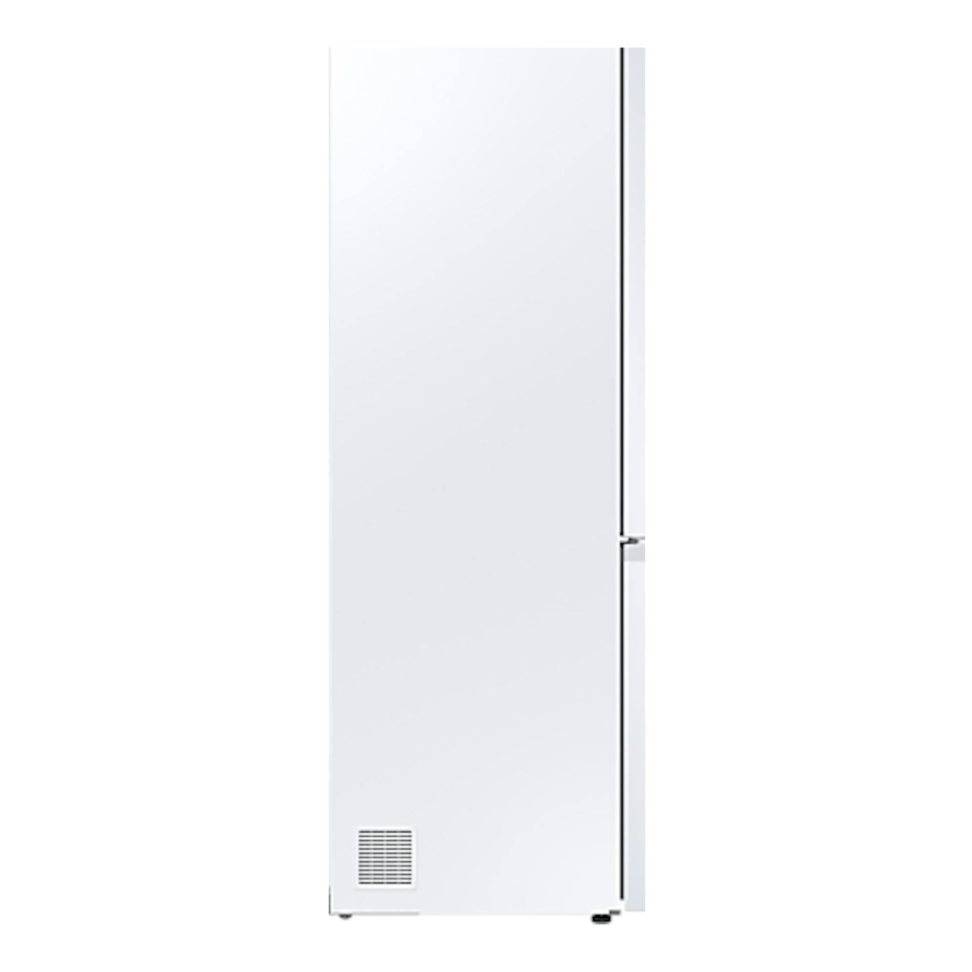 Frigorífico combi Samsung RB34C600CWW/EF blanco, vista frontal sobre fondo blanco.