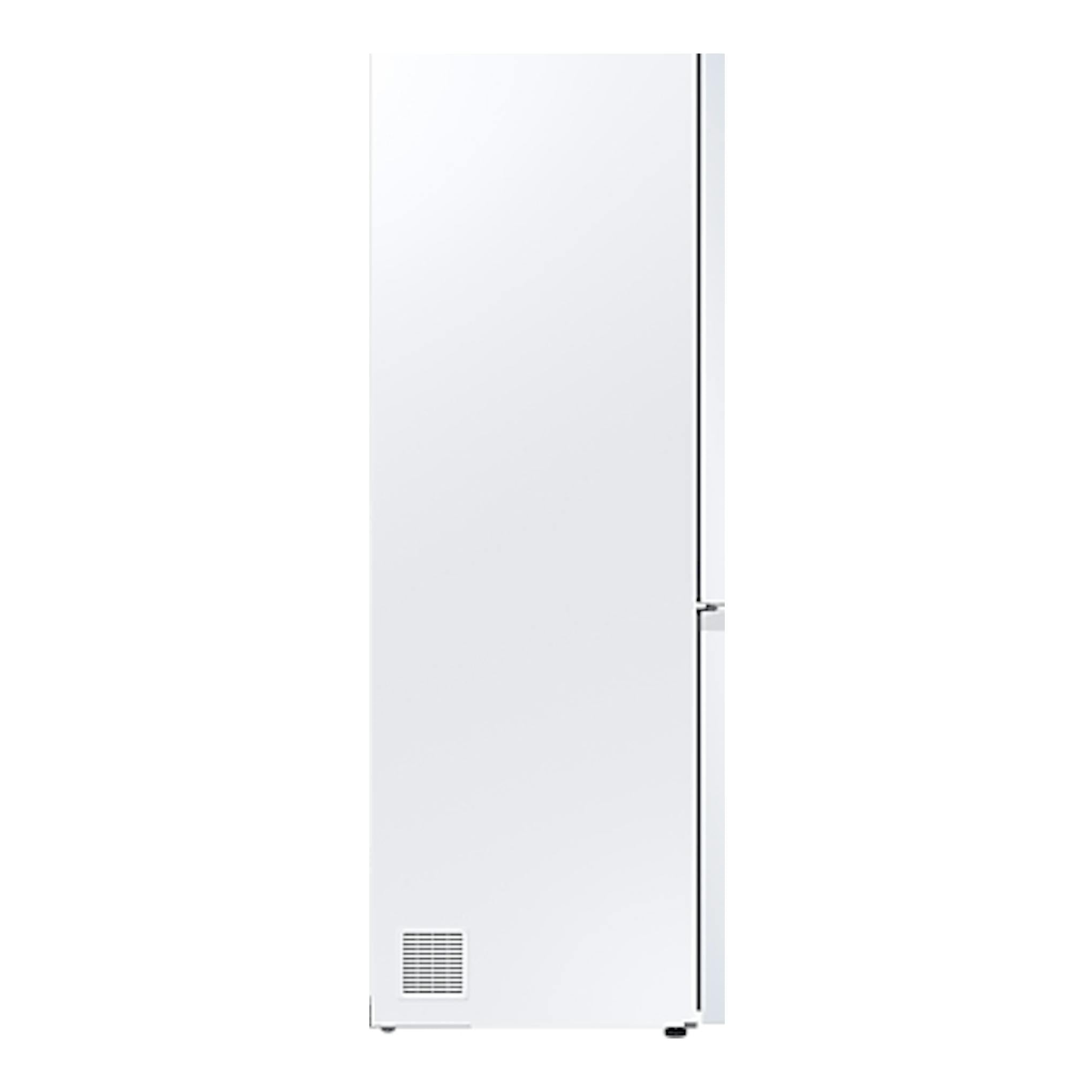 Frigorífico combi Samsung RB34C600CWW/EF blanco, vista frontal sobre fondo blanco.