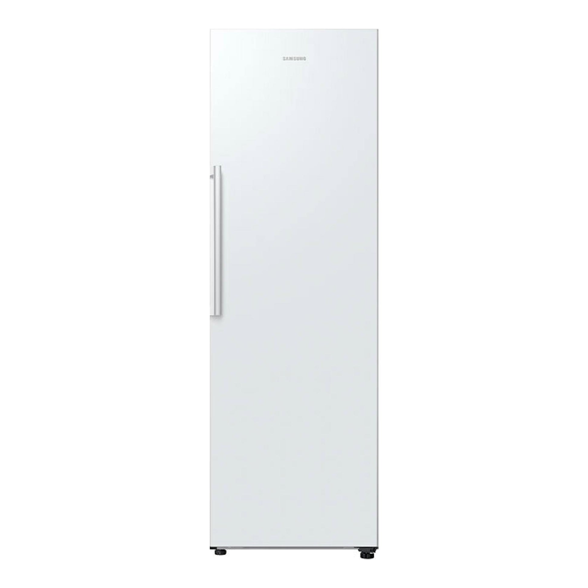 Frigorífico Samsung RR39C7AF5WW/EF blanco, vista frontal de una puerta con tirador vertical.