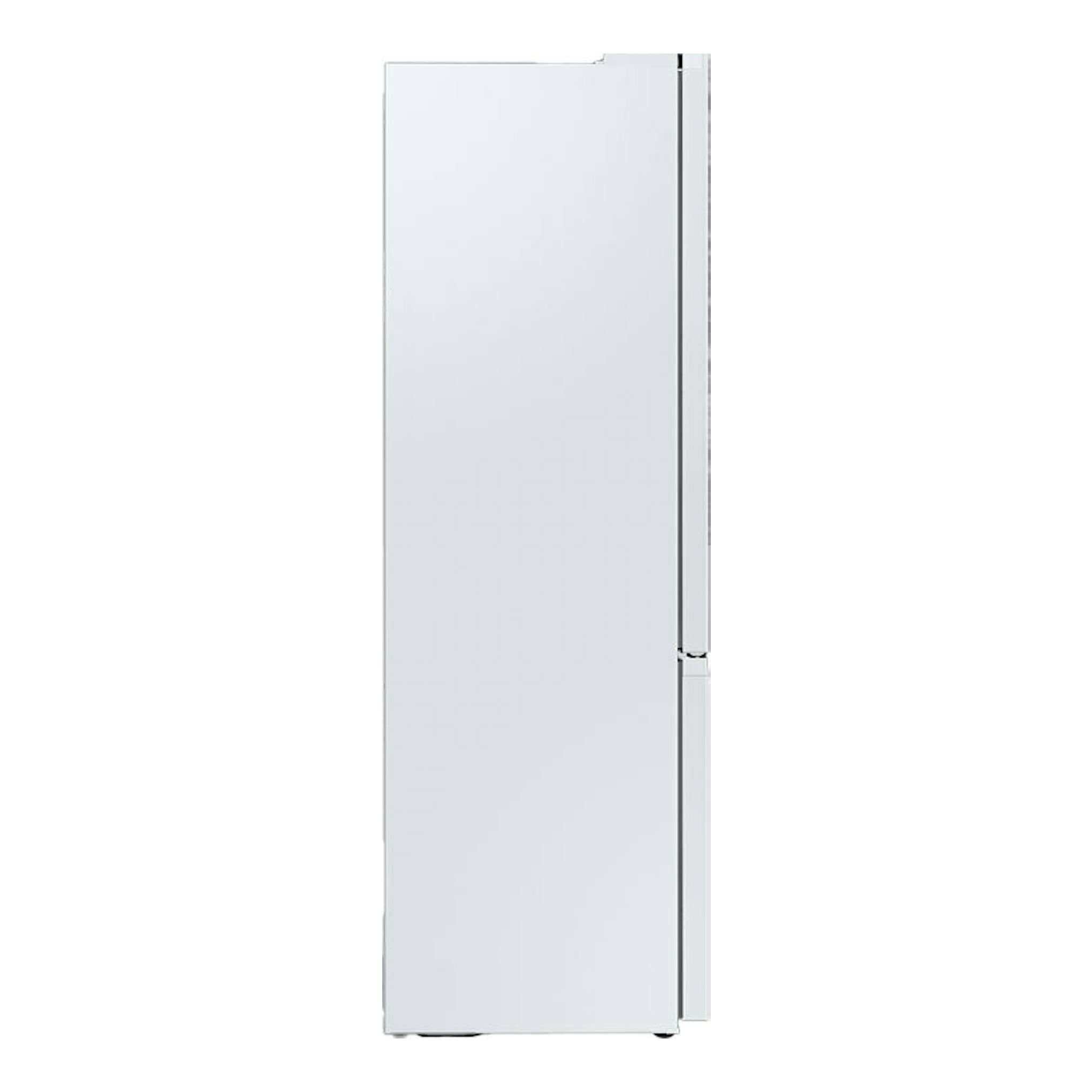 Frigorífico combi Samsung RB38C605DWW/EF blanco, vista frontal con ligero ángulo lateral.