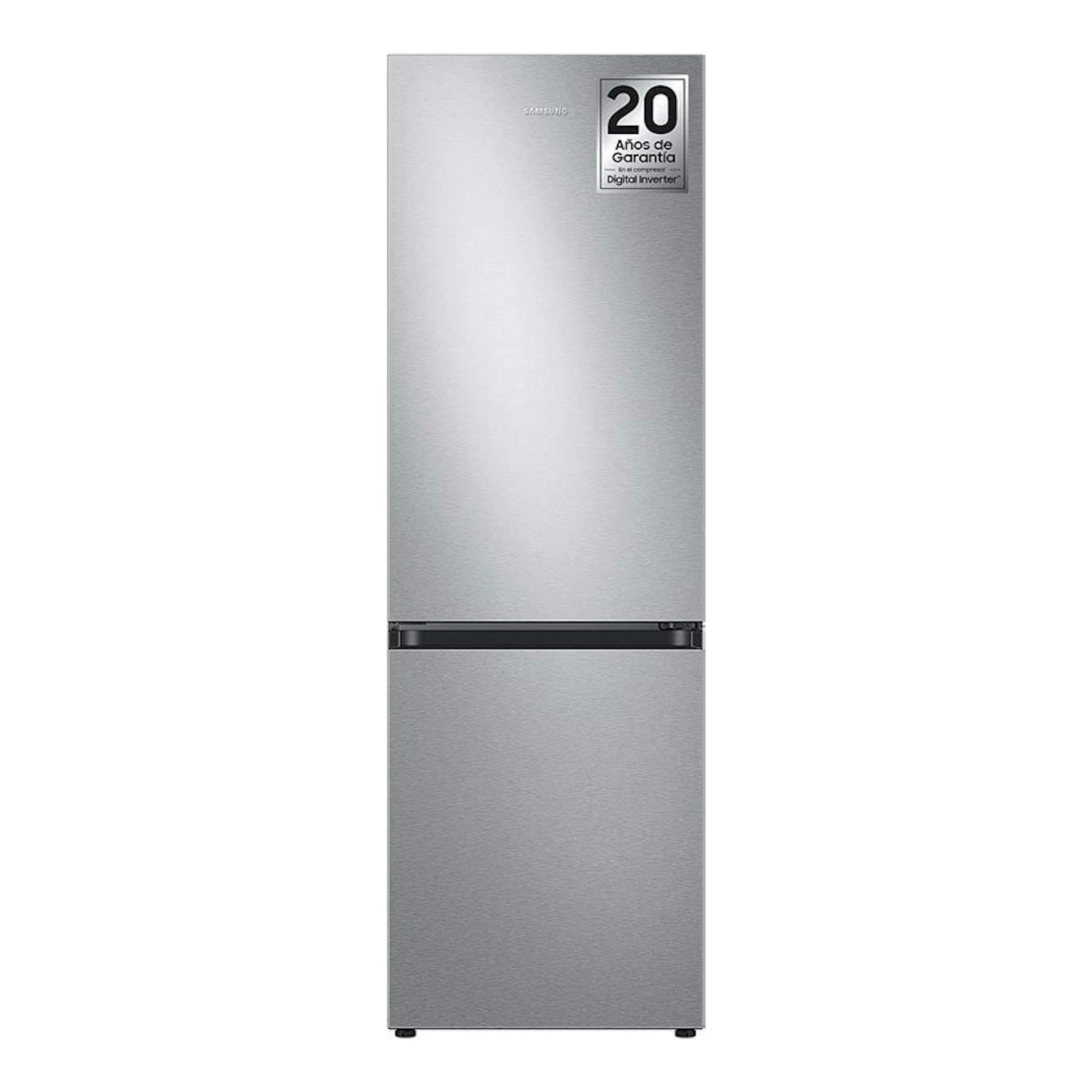 Frigorífico combi Samsung RB34C602DSA/EF inox, vista frontal.