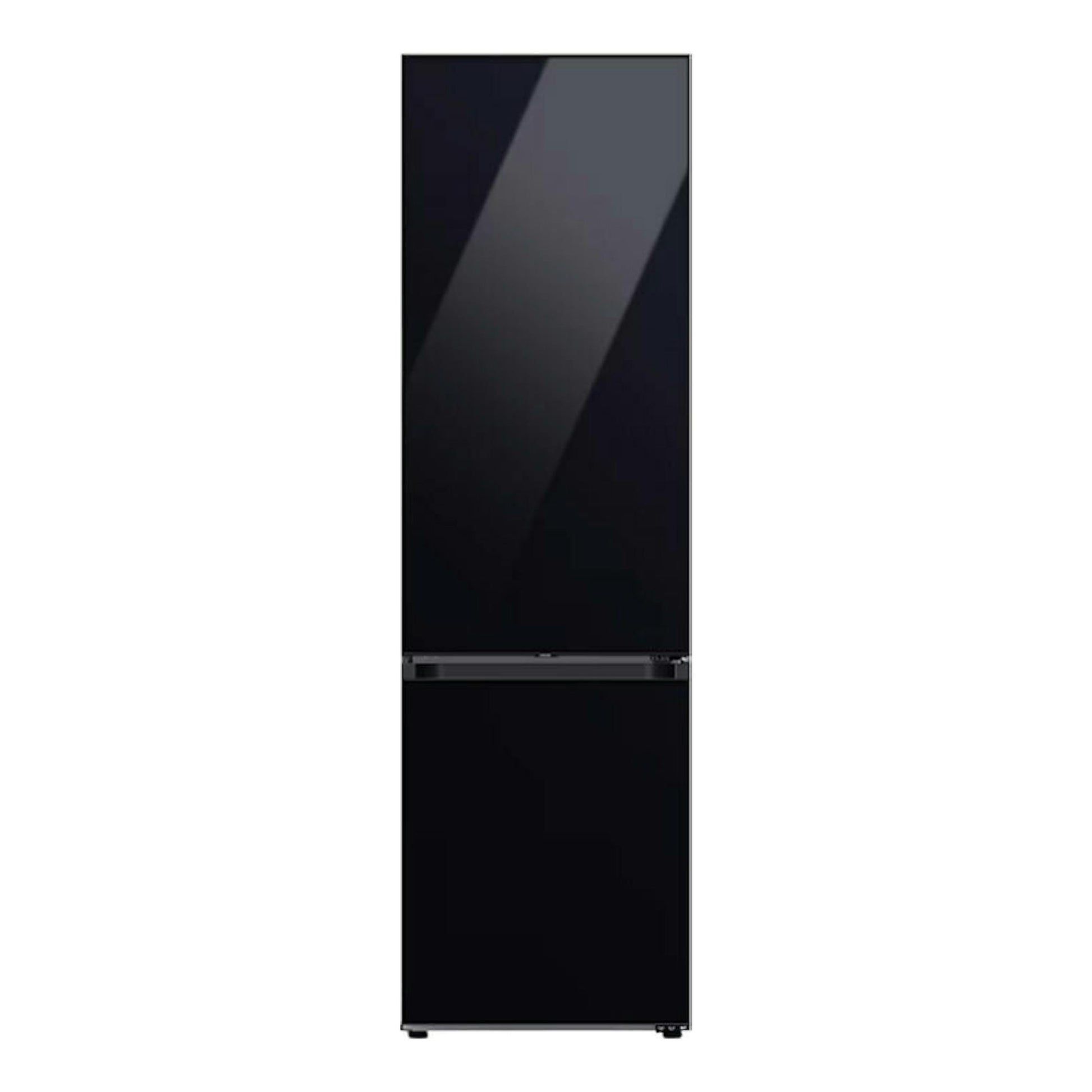 Frigorífico combi Samsung RB38C7B6A22/EF negro, vista frontal, dos puertas.