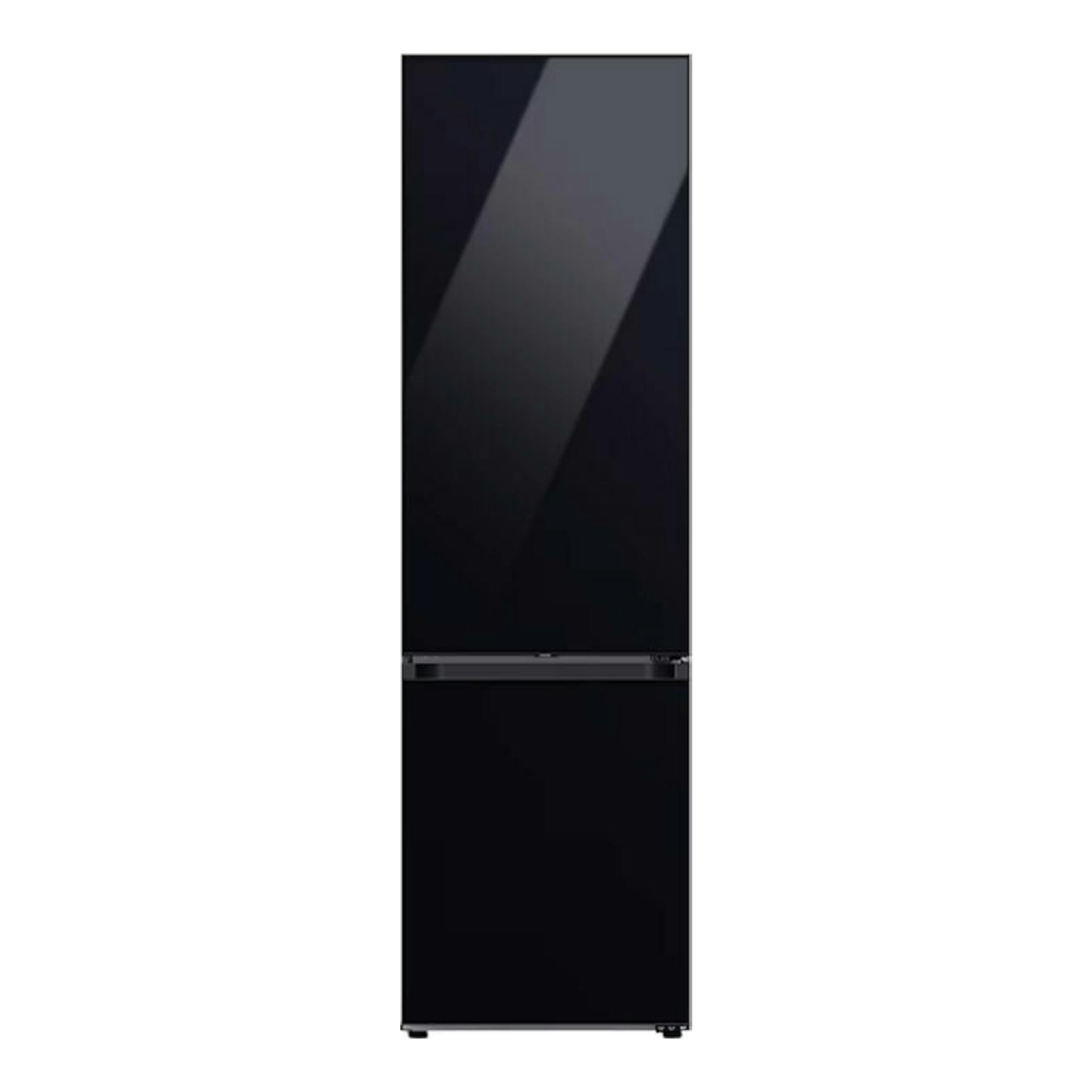 Frigorífico combi Samsung RB38C7B6A22/EF negro, vista frontal, dos puertas.