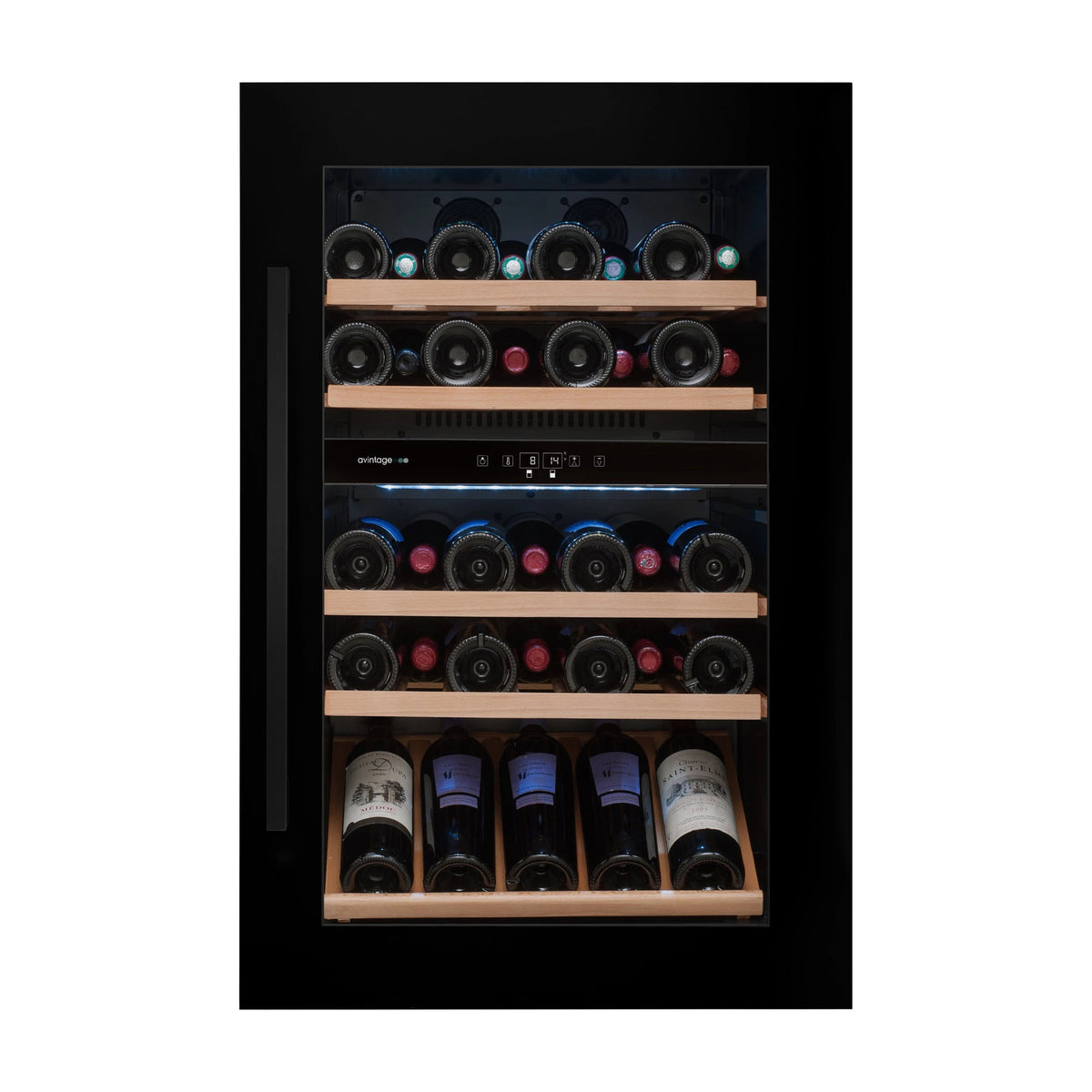 Vinoteca Avintage AVI88G2 integrable, 51 botellas y doble zona