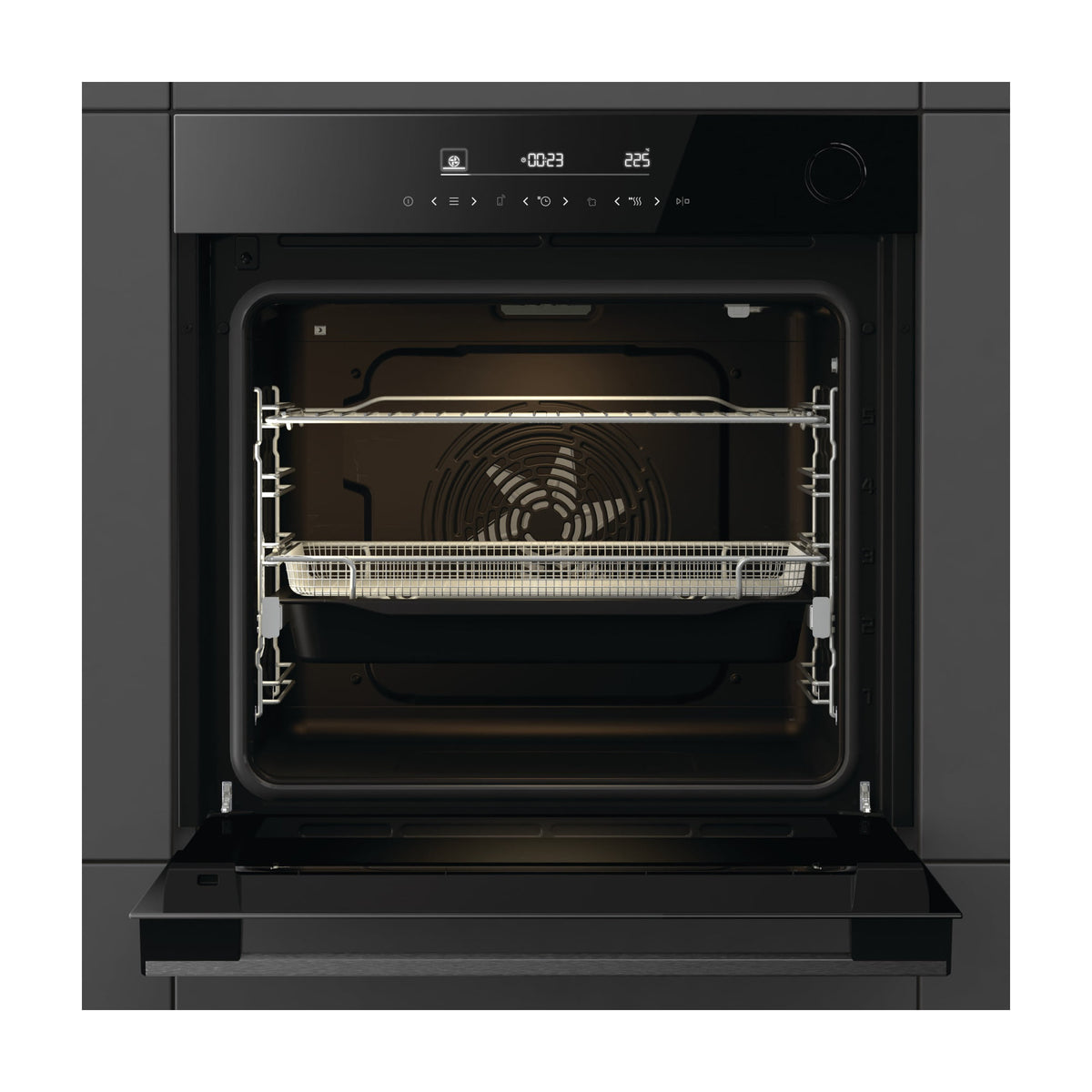 Horno multifunción Hisense BSA66346ADBGWIFI, 77 l y cocción con vapor