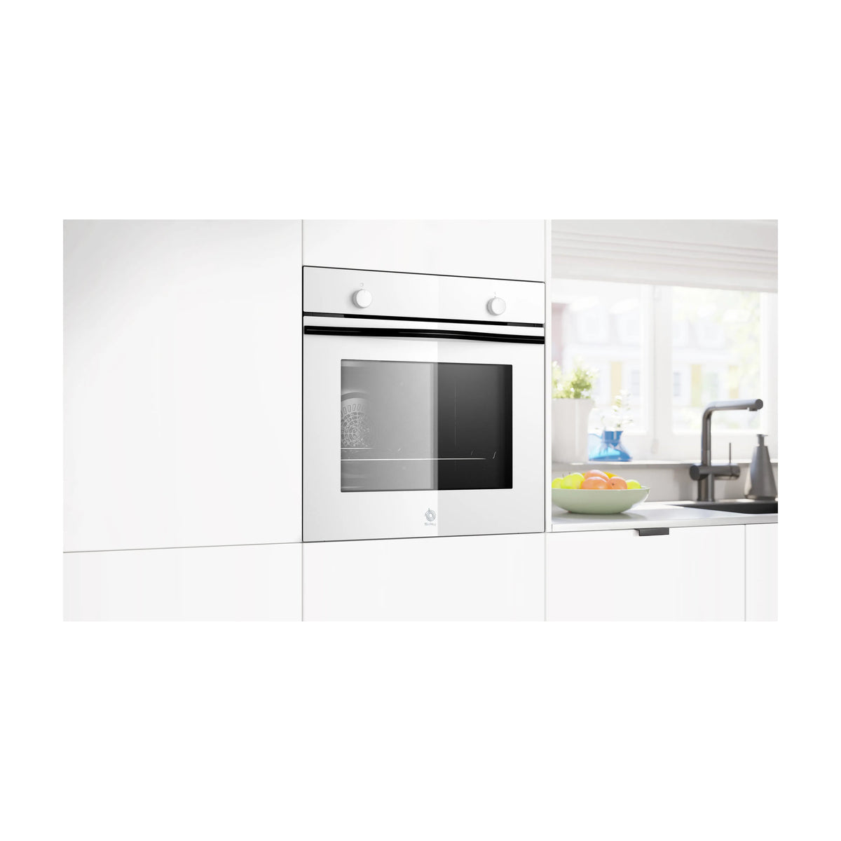 Horno multifunción Balay 3HB5000B3 de 71 l, cristal blanco