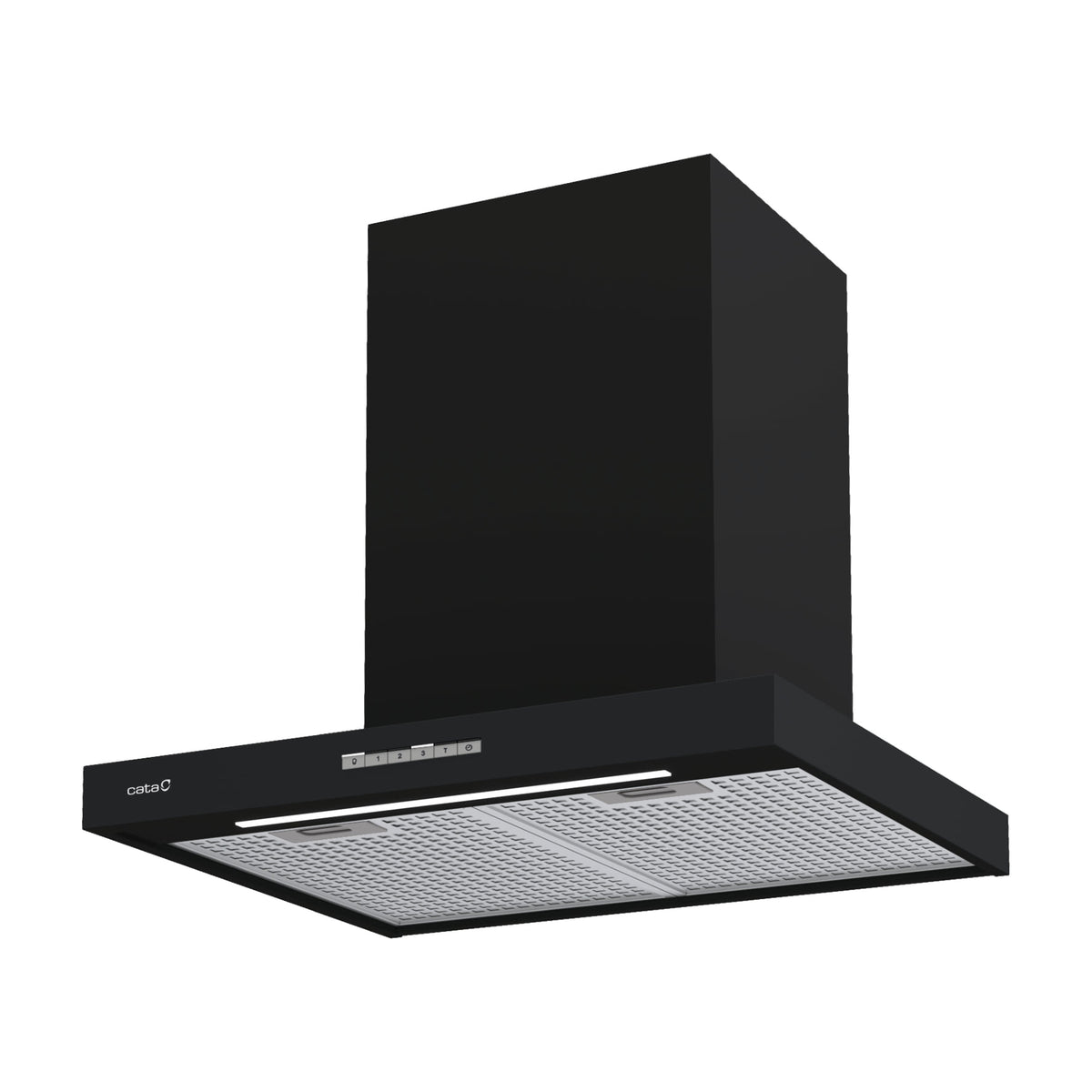Campana decorativa CATA Sygma 6010 BK de 60 cm, negra con LED