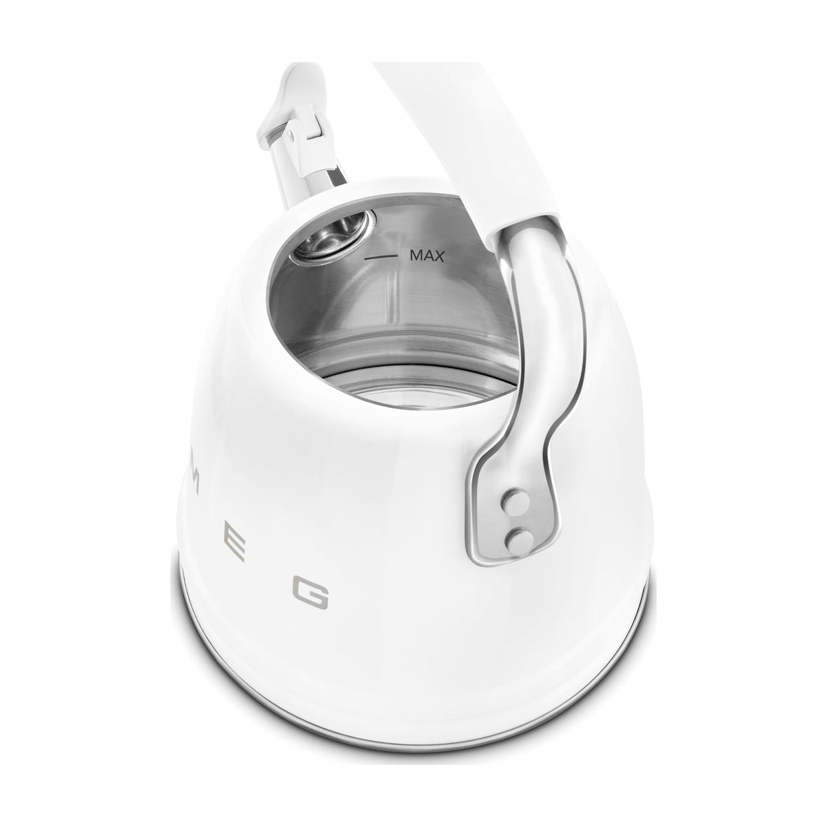 Hervidor silbante Smeg WKF01WH de 2,3 l, blanco