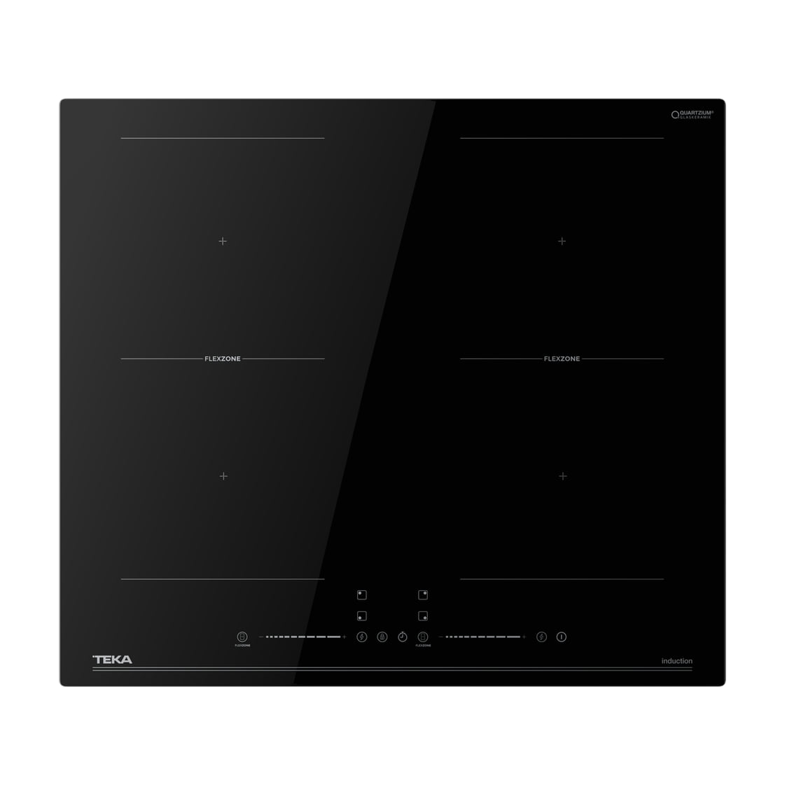 Placa de inducción Teka IBF 66100 DSS BK con 4 zonas y control Dual Slider