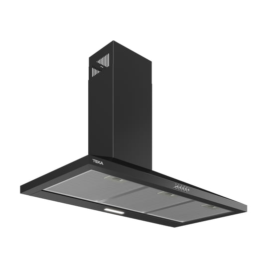 Campana decorativa Teka DBB 94140 KOS BK de 90 cm, negra con LED