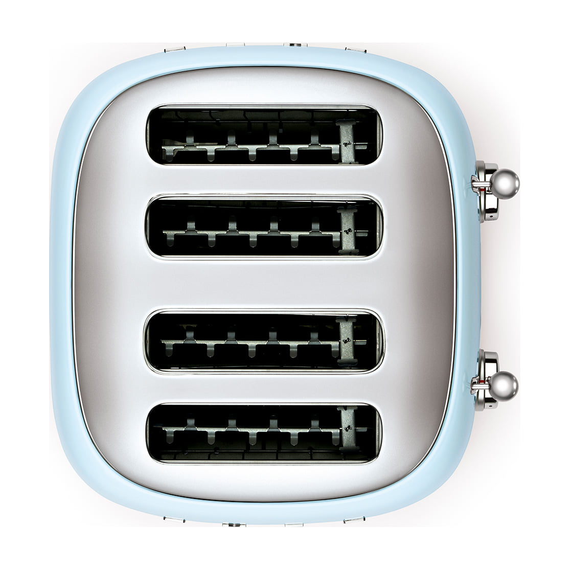 Tostadora Smeg TSF03PBEU de 4 ranuras y 2000 W, azul pastel