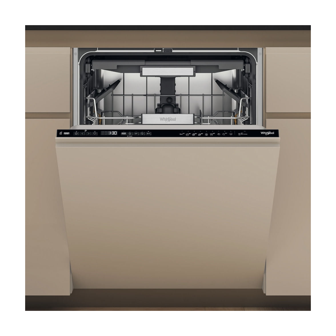 Lavavajillas integrable Whirlpool W7I HP40 L, 15 cubiertos, clase C