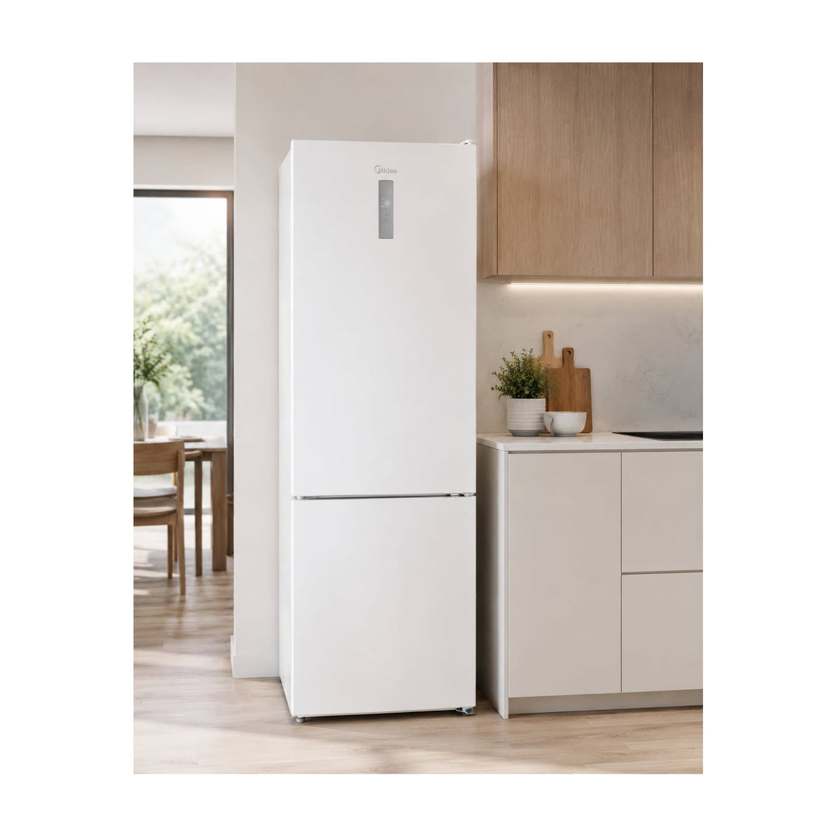 Frigorífico combi Midea MDRB489FGE01OE, Total No Frost, 330 l