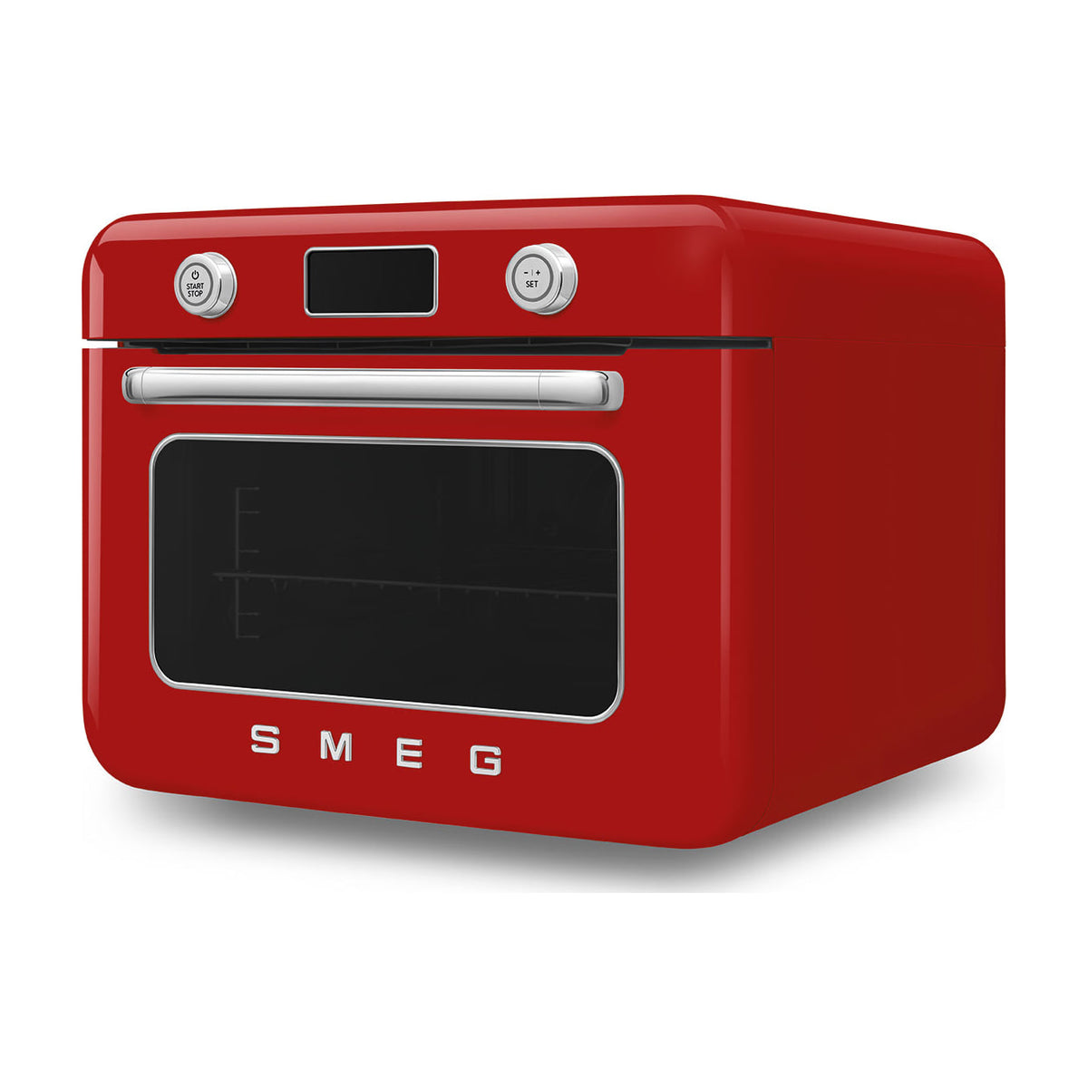 Horno de sobremesa Smeg COF01RDEU con vapor, 30 l, rojo