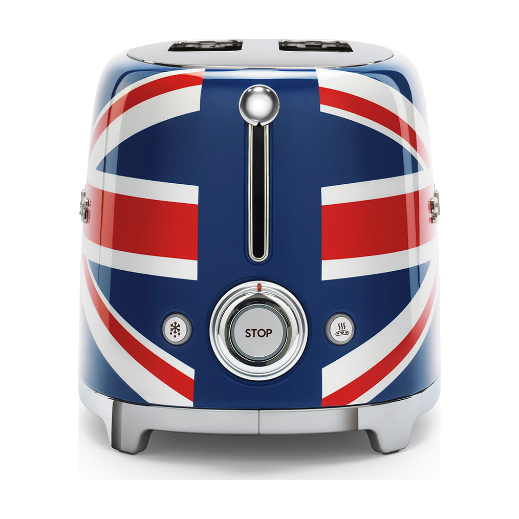 Tostadora Smeg TSF01UJEU Union Jack, 2 ranuras y 950 W