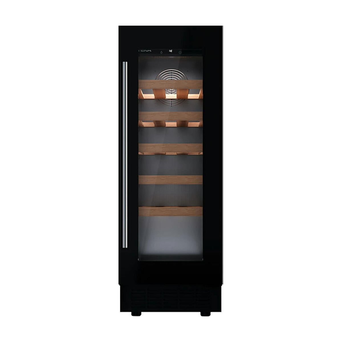 Vinoteca Teka Sommelier RVU 10020 GBK de 20 botellas, cristal negro