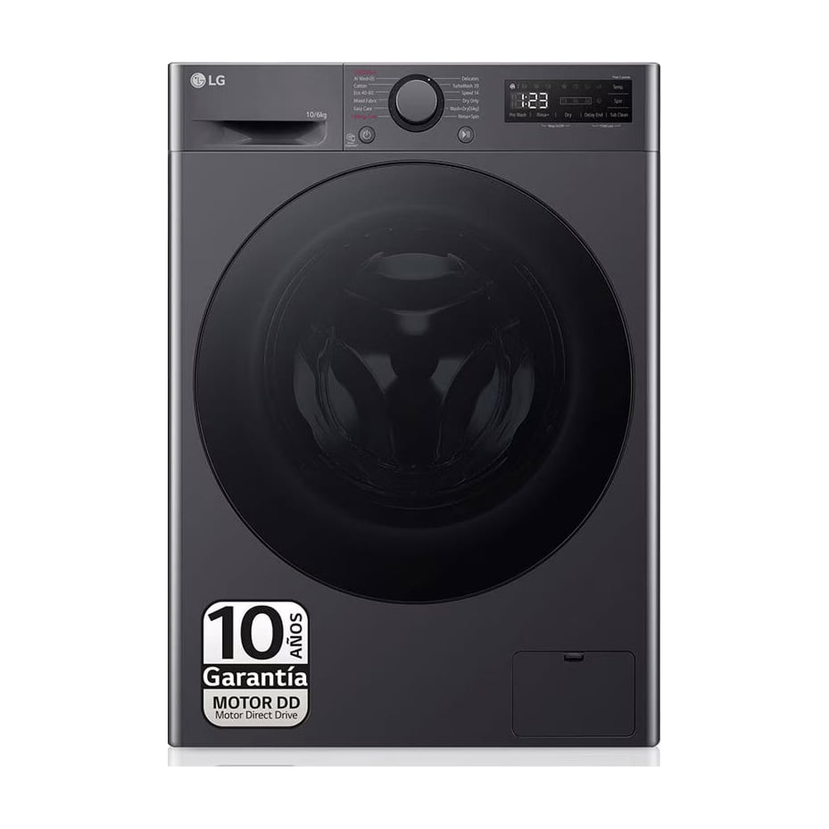 Lavasecadora LG F4DR6010AGM de 10/6 kg y 1400 rpm