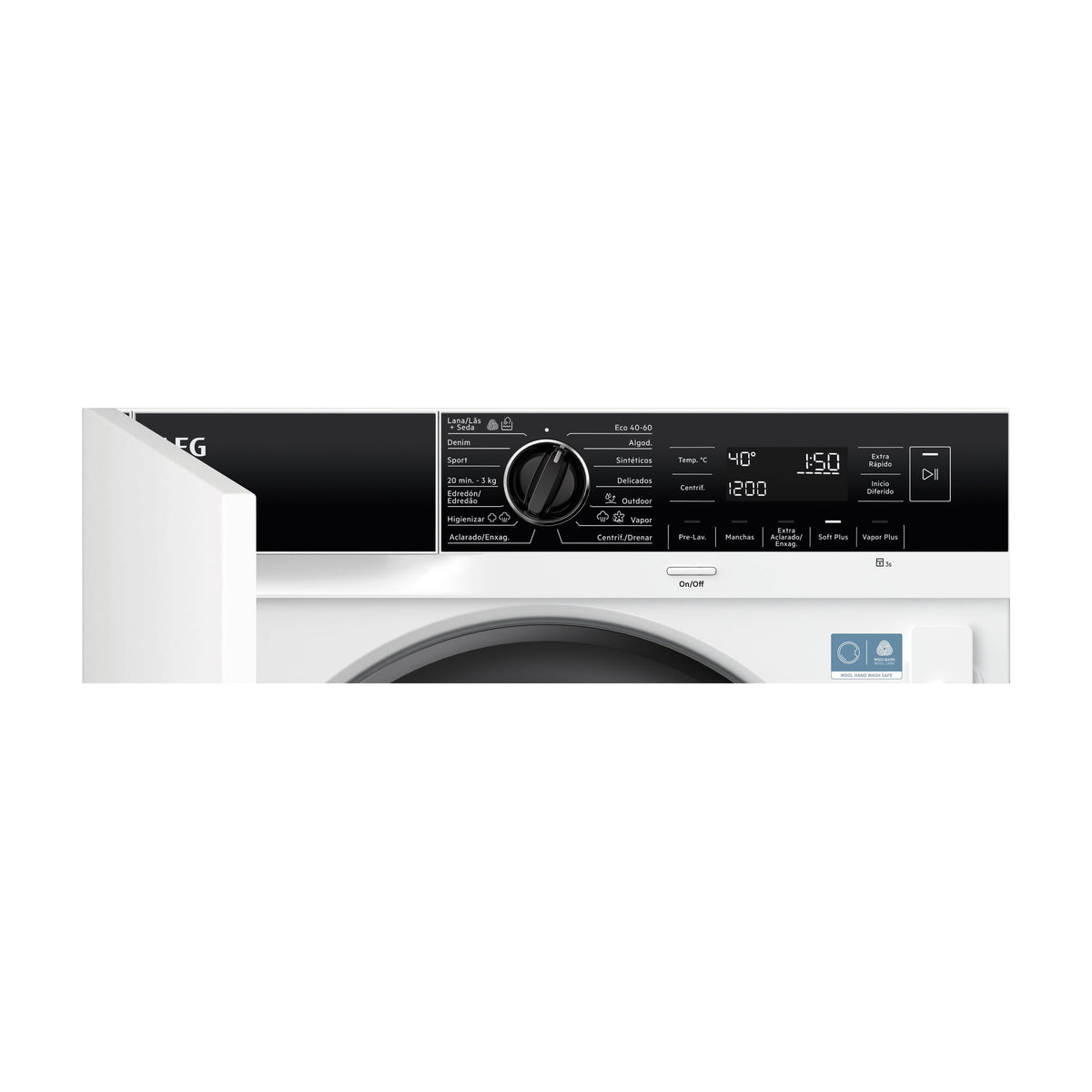 Lavadora integrable AEG LFU7E8436F de 8 kg y 1400 rpm