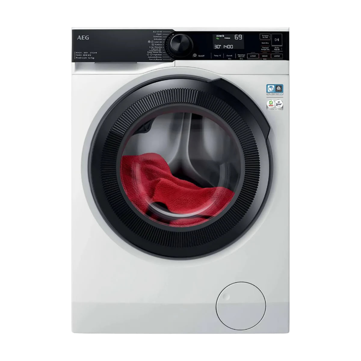 Lavasecadora AEG LWR7304L4B de 11/7 kg con vapor ProSteam