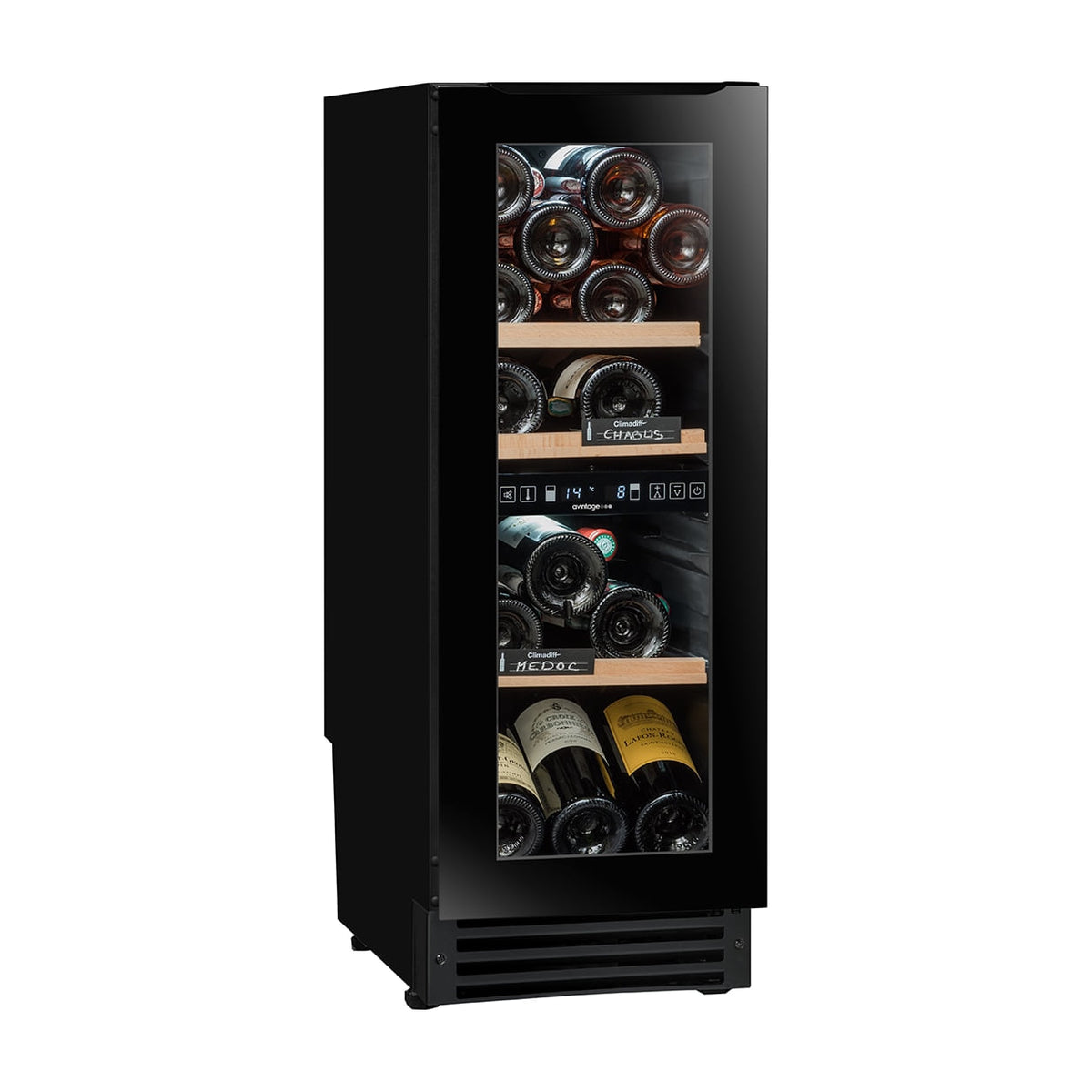 Vinoteca integrable Avintage AVU27D82, 25 botellas y 2 zonas