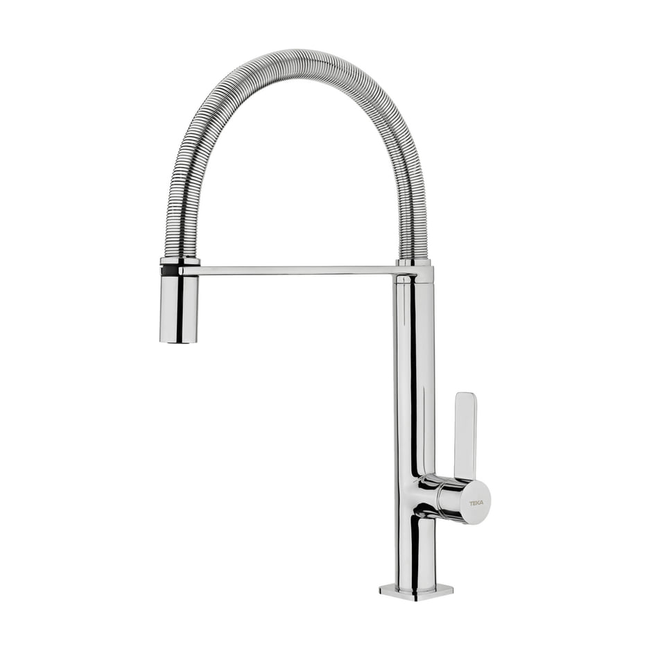 Grifo de cocina Teka FO 939 monomando, caño giratorio y acabado cromado