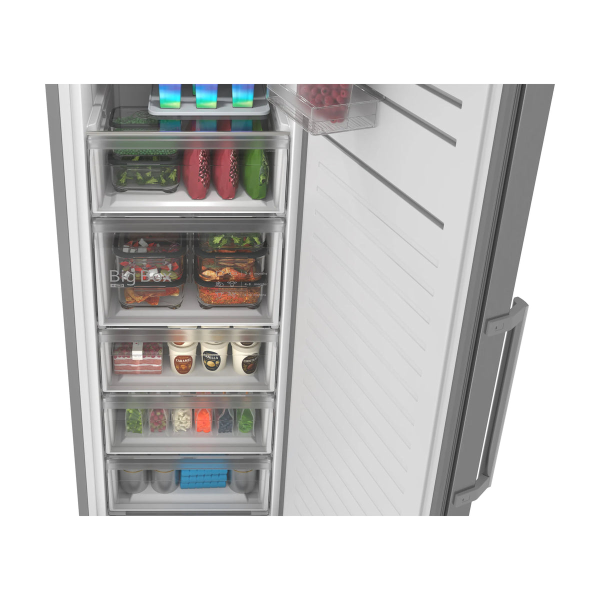 Congelador vertical Bosch GSN36VLDG, Total No Frost, 334 l