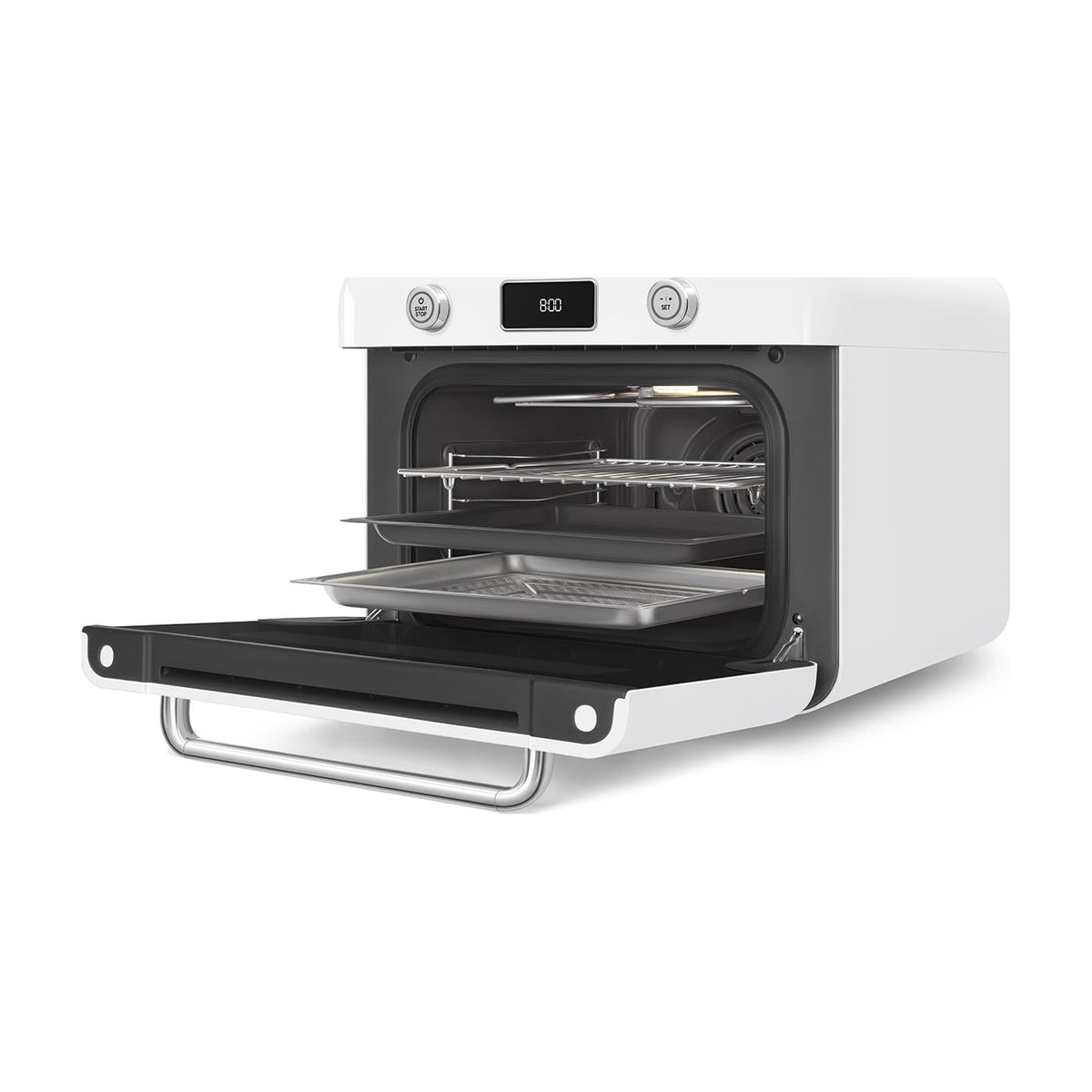 Horno de sobremesa Smeg COF01WHEU con vapor combinado, 30 l, blanco