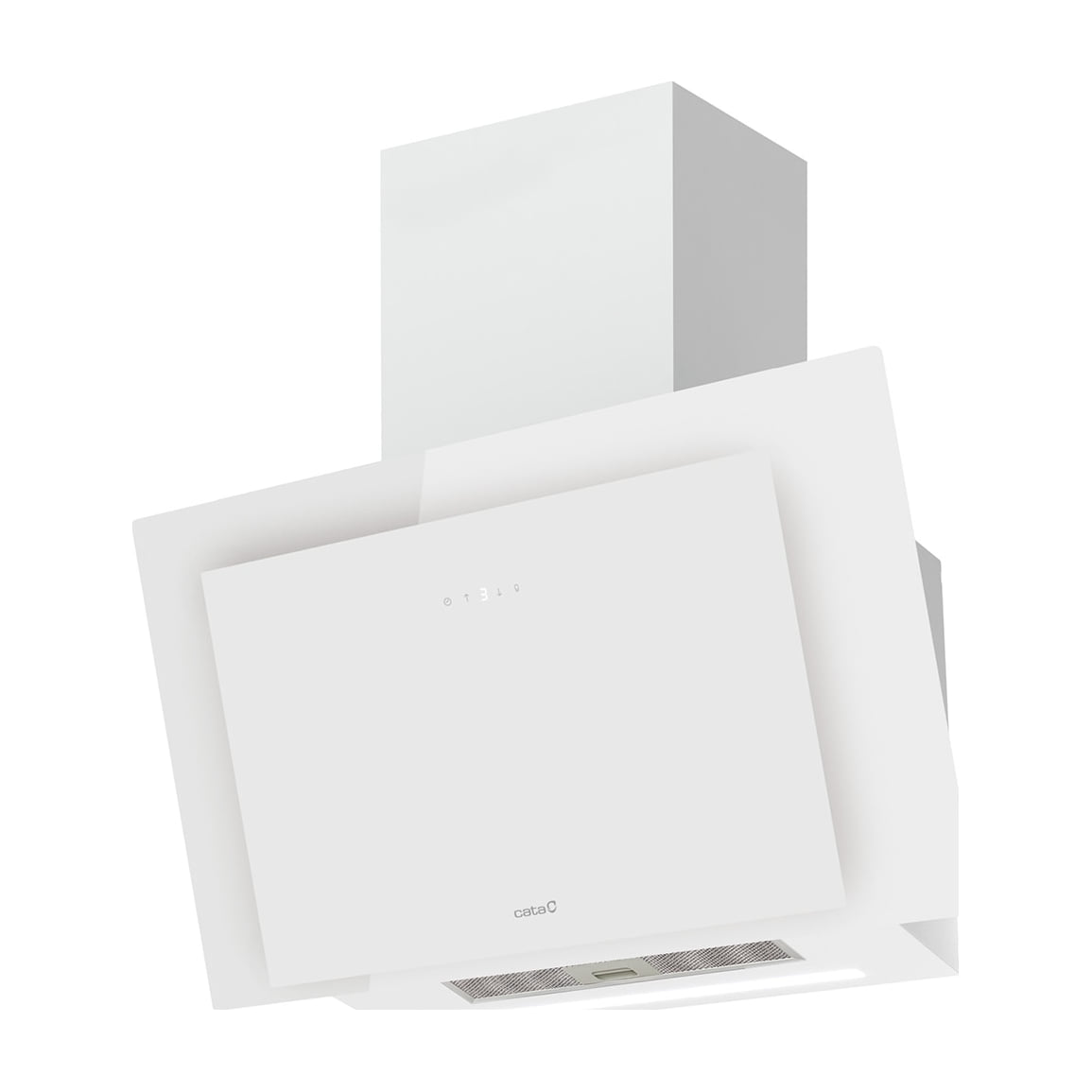 Campana decorativa CATA Thalassa Evo 800 GWH /A, cristal blanco y 6 velocidades