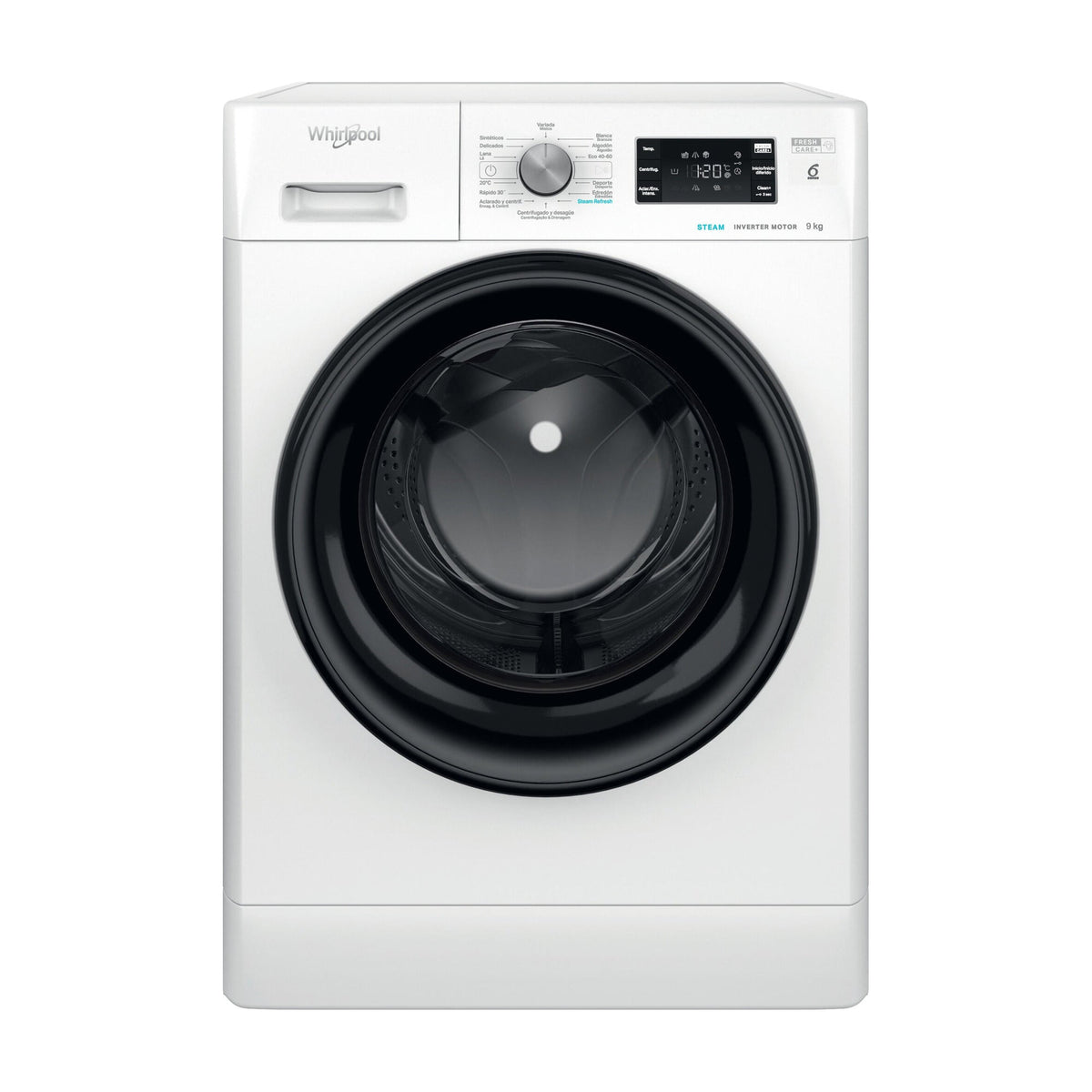 Lavadora Whirlpool FFB 9469 BV SPT de 9 kg y 1400 rpm