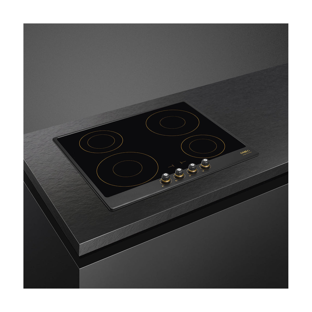 Placa de inducción Smeg SI764AOM de 60 cm con 4 zonas y mandos frontales