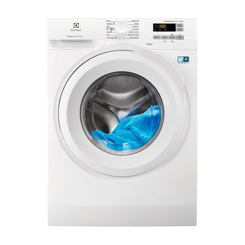 Lavadora Electrolux EW6F5142FB de 10 kg y 1400 rpm