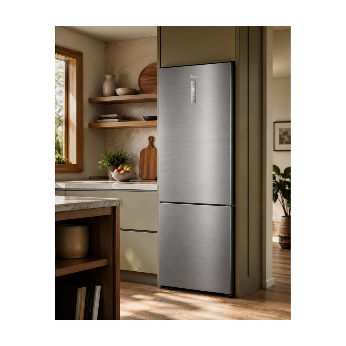 Frigorífico combi Midea MDRB593FGE46 de 435 l con No Frost total