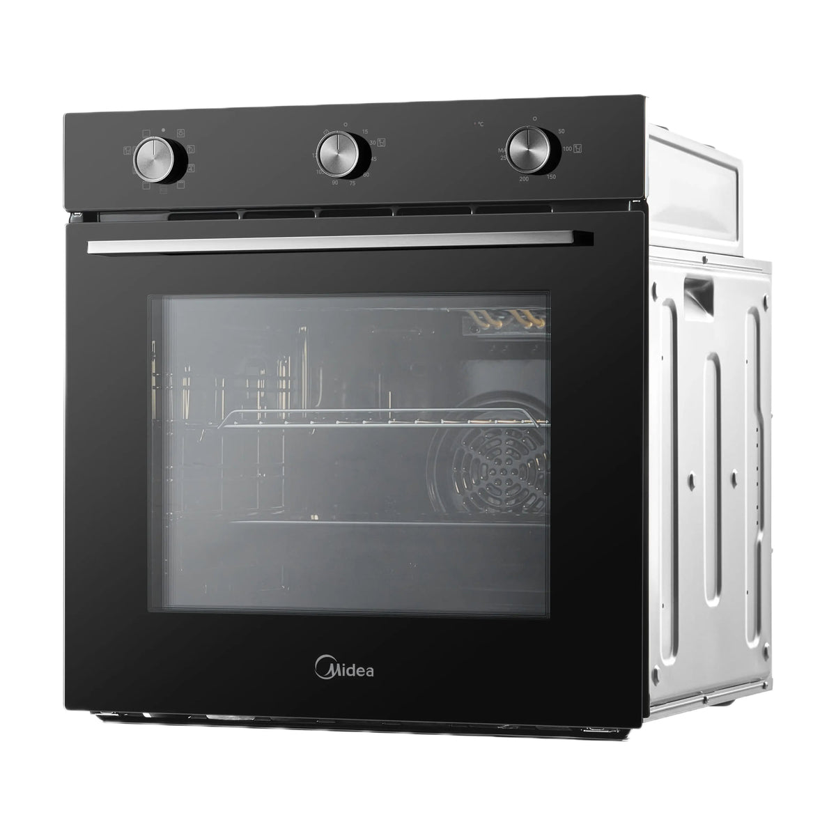 Horno multifunción Midea MBOG2M2-M5M80(BK), 70 l y limpieza hidrolítica