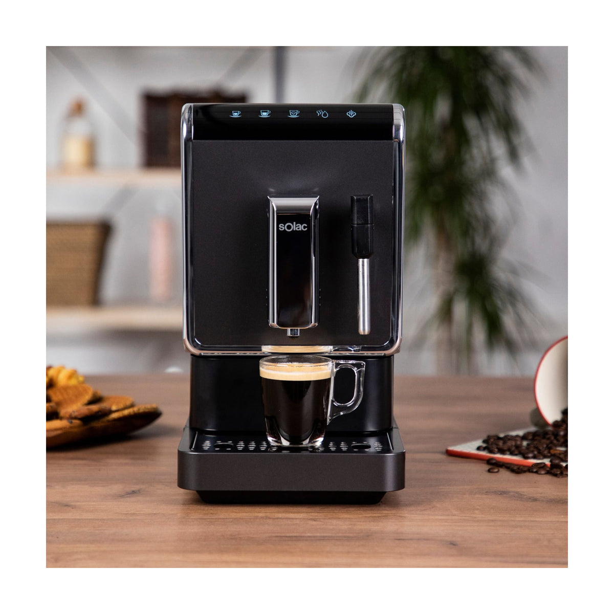Cafetera superautomática Solac CA4810 de 19 bar con control táctil