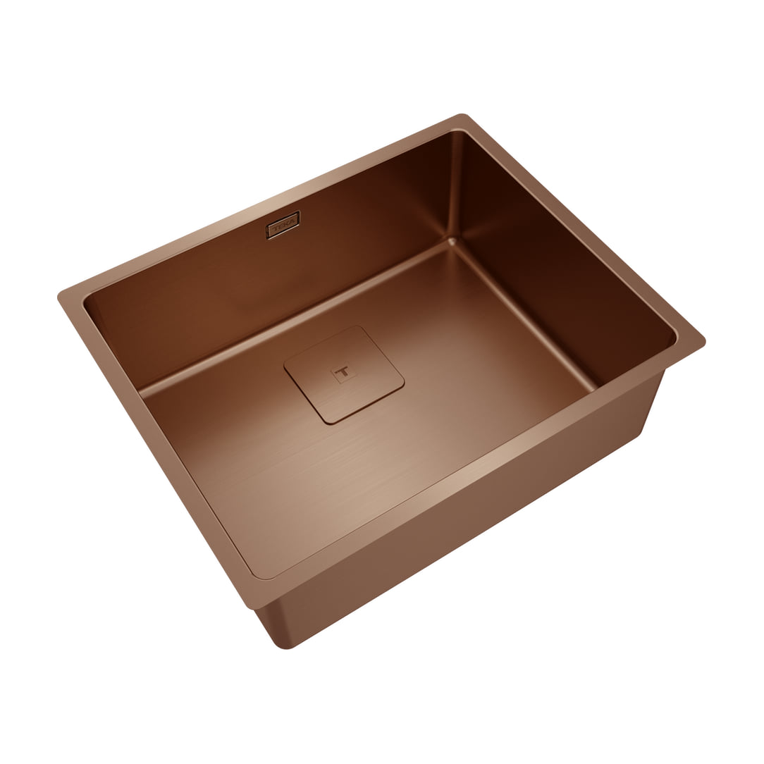 Fregadero Teka FlexLinea RS15 50.40 cobre, una cubeta y triple instalación